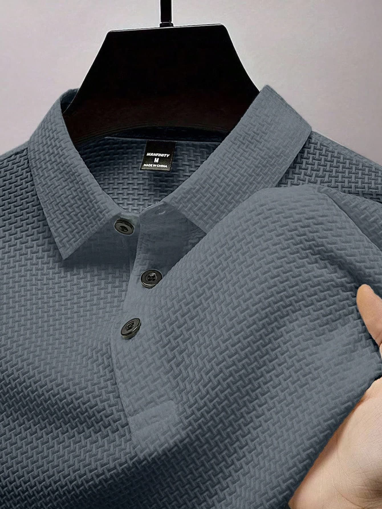 Manfinity Homme Men's Summer Solid Color Short Sleeve Casual & Commute Polo Shirt, For Golf, Formal