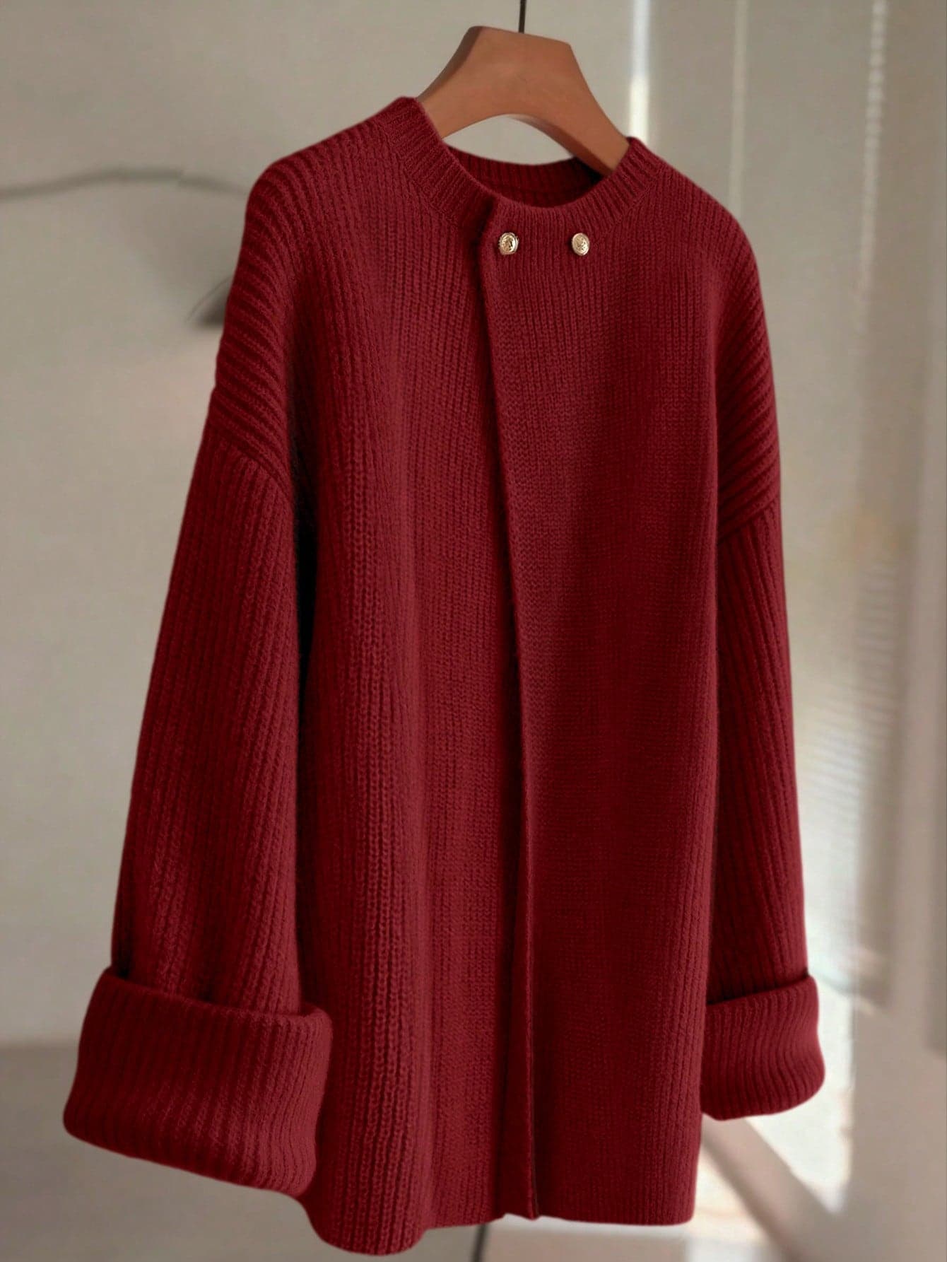 GlowEve New Stylish Cardigan For Women, European And American Chic, Versatile, Minimalist Fashion Knit Top