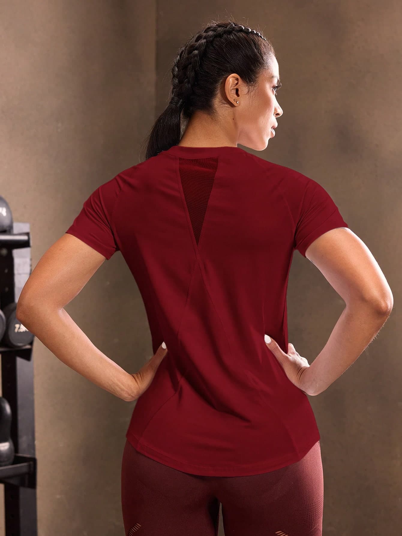 Powerista Breathable Curved Hem Sports Tee Gym Women Shirts