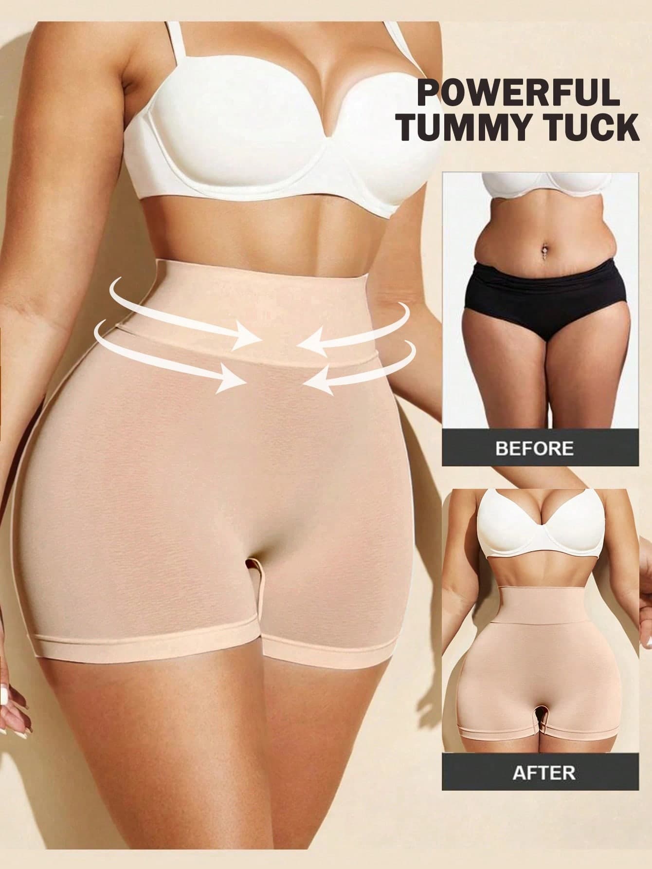 SHEIN 1pc Women's Seamless High Waist Shaping Briefs