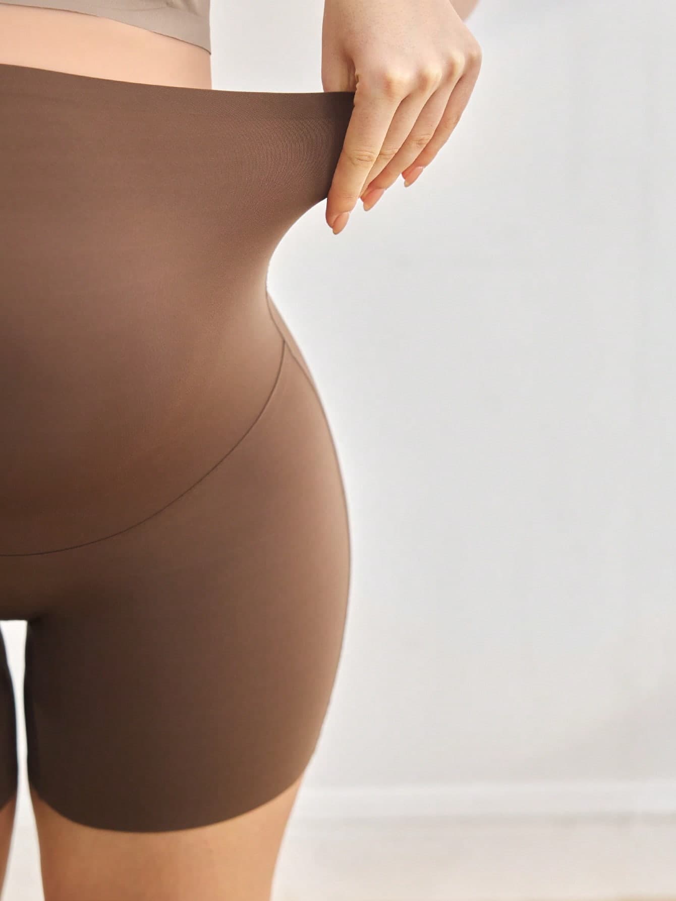 Moonlight&Mama 1pc Maternity Underwear, Comfortable Minimalist Design, Coffee Brown