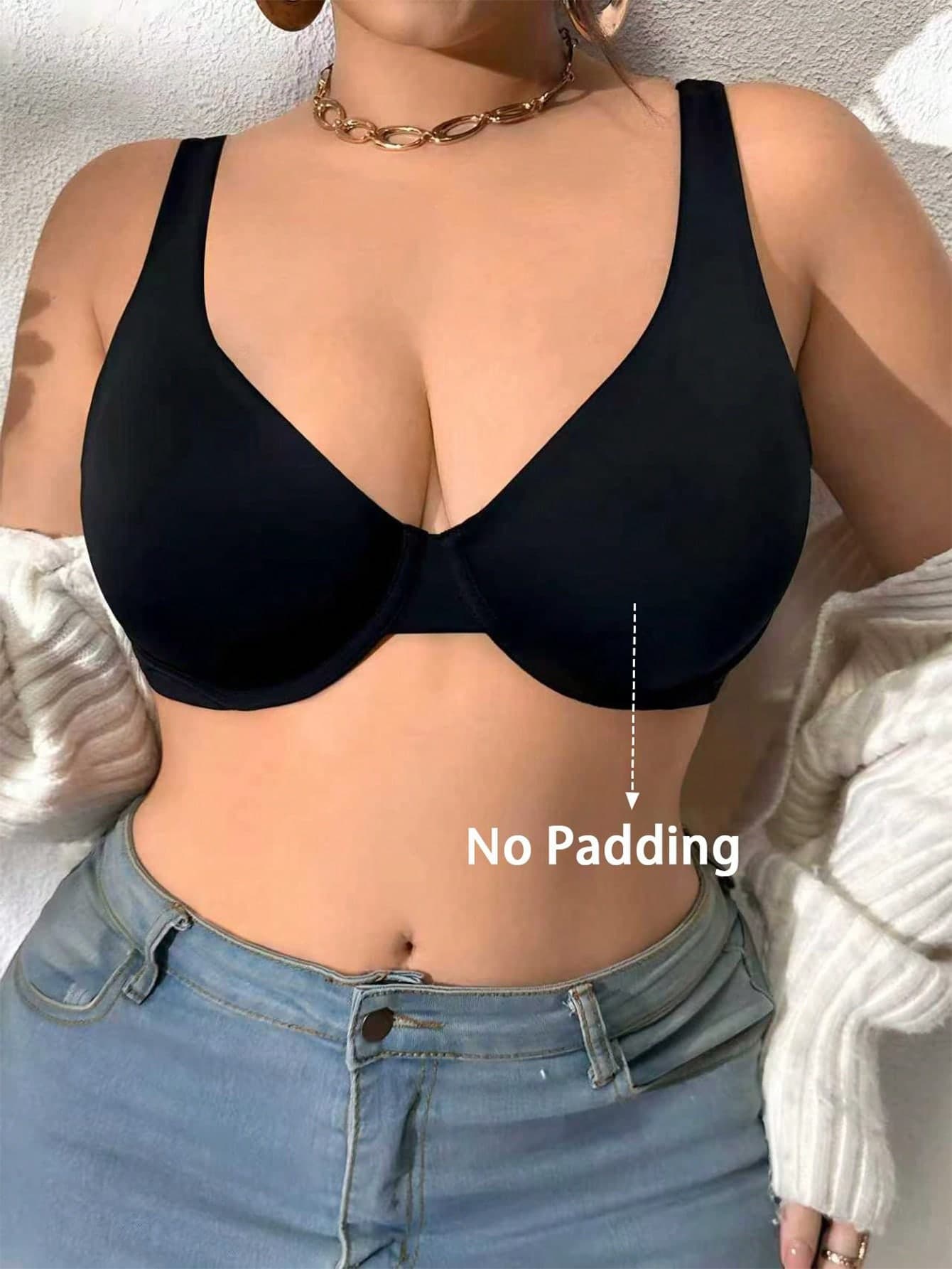 DesireSculpt Plus Size Minimalist Comfortable Wireless Bra