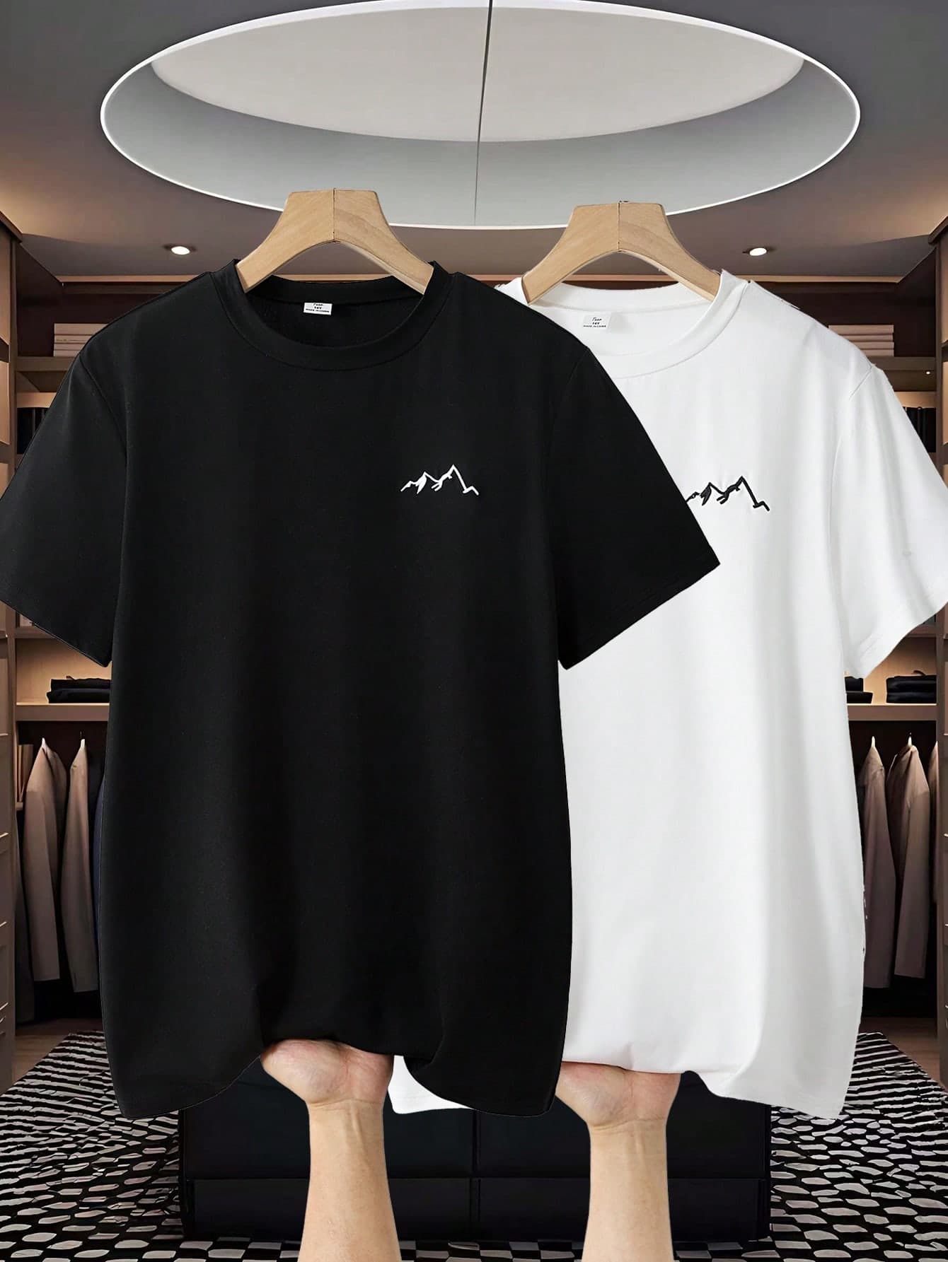 SHEIN 2pcs/Set Teen Boys Casual Printed Short Sleeve T-Shirt Crew Neck T-Shirt Graphic T Shirt