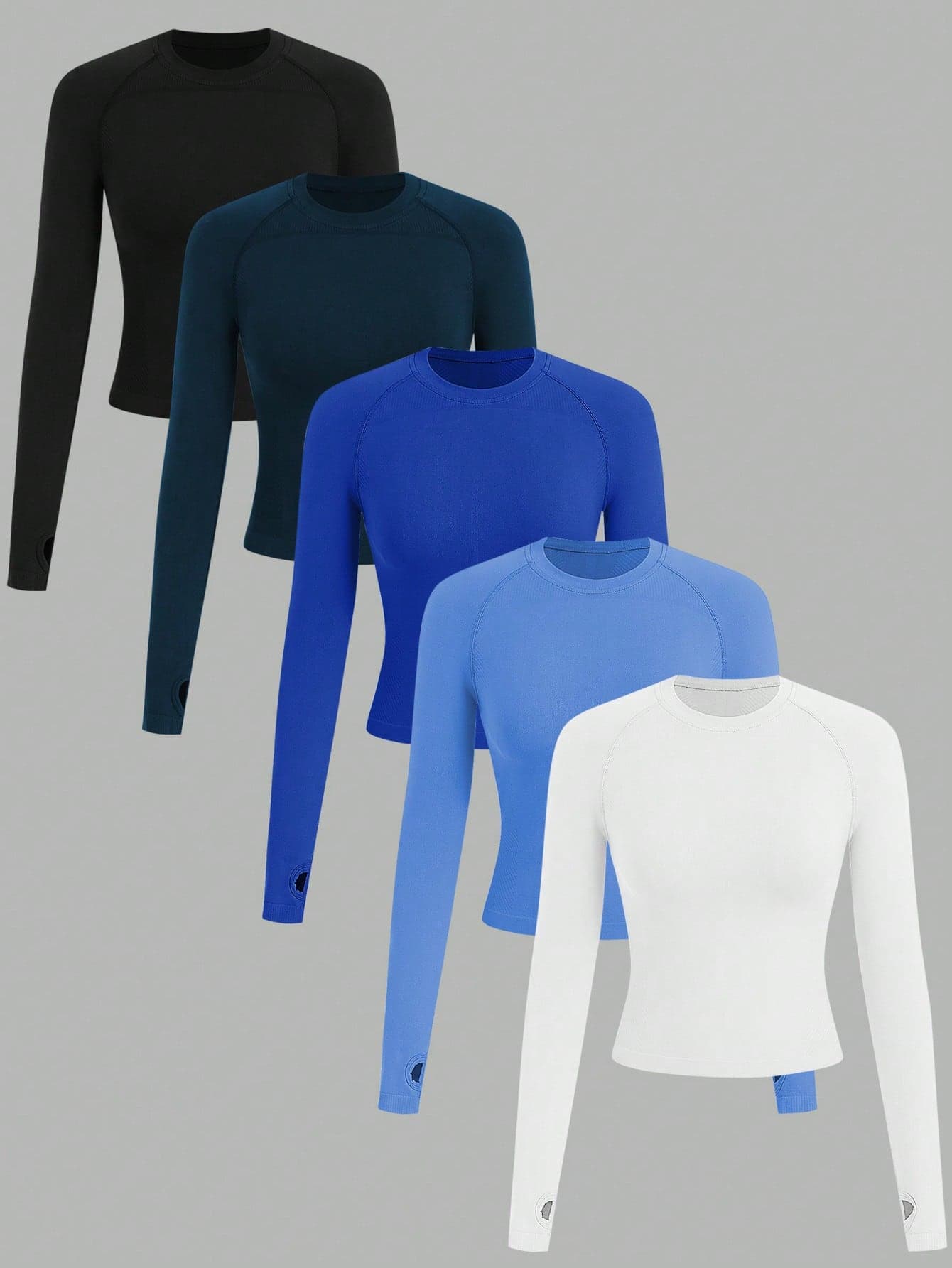 Velisys Velisys Sports T-Shirt & Tank Top, Seamless With Thumb Hole, Fashion Suitable For Fall