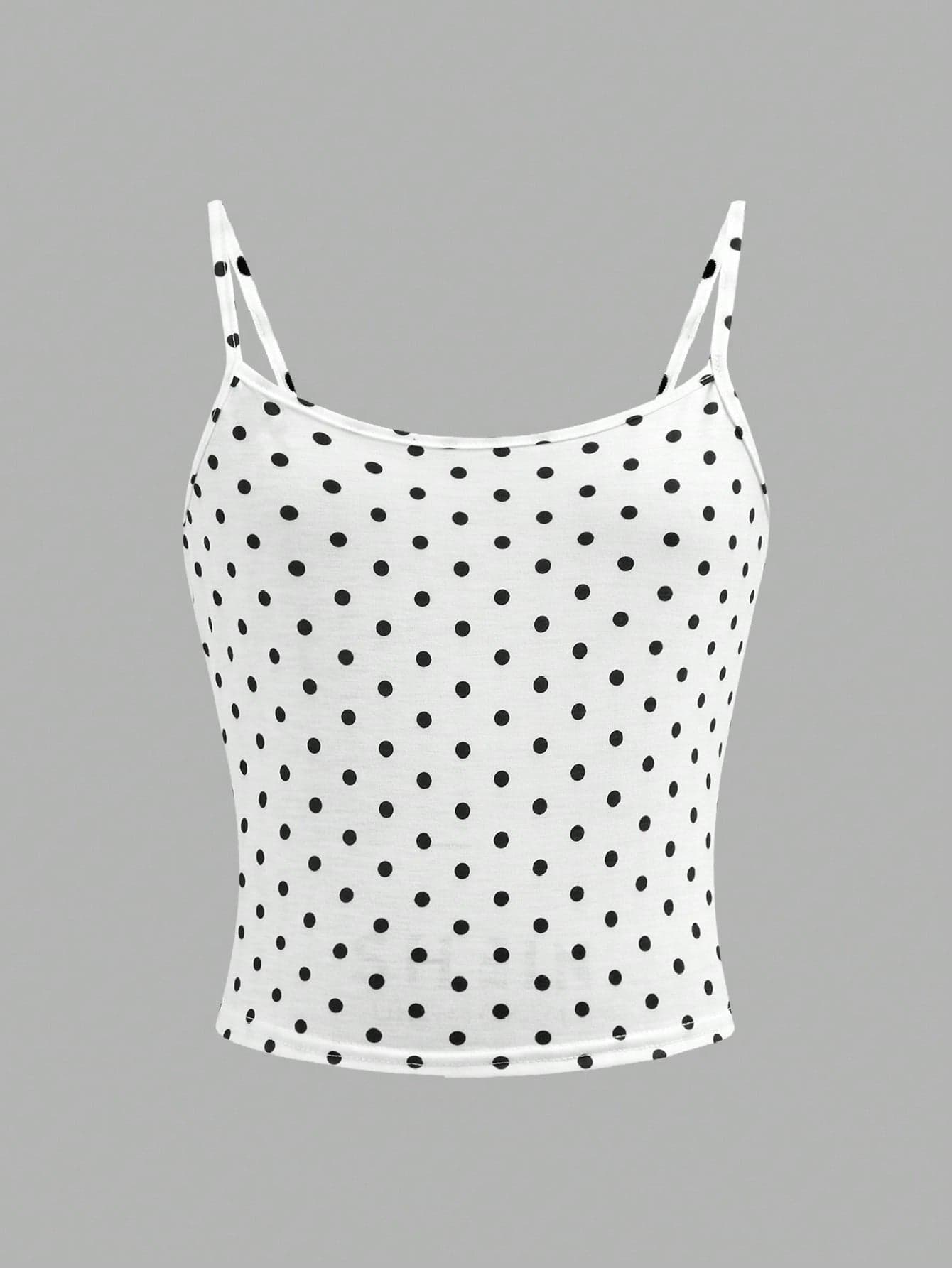 SHEIN Girlism Tween Girl Slim Fit Casual Polka Dot Camisole Tank Top Tween Girl