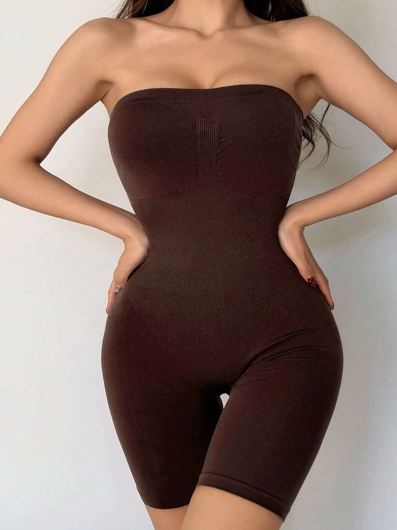 DAZY Seamless Waist-Cinching Bandeau Camisole, Wireless Bra, Suitable For Spring & Summer