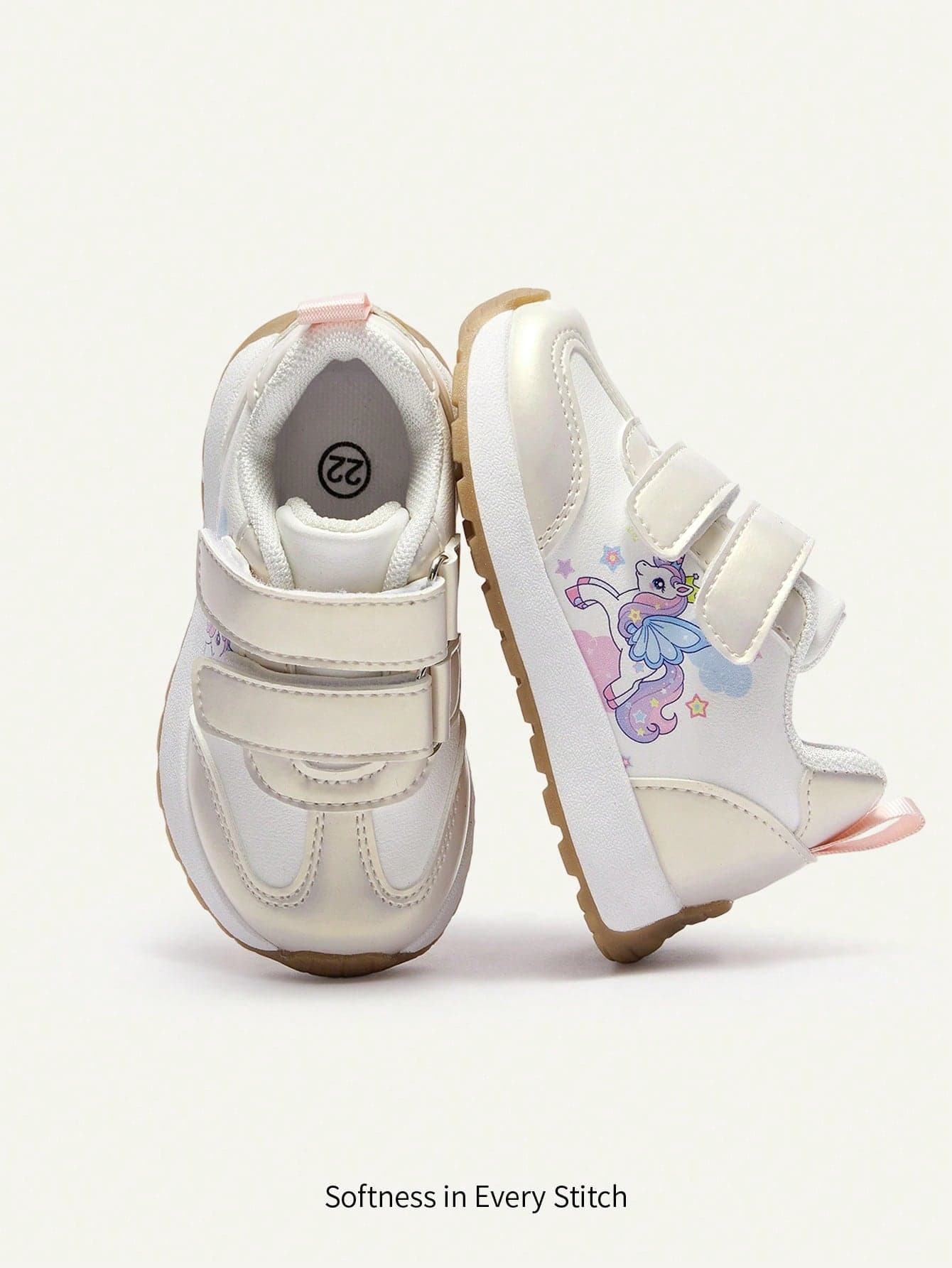 Cozy Pixies Fashion Versatile Fun Cute Unicorn Princess Style Baby Sneakers College Style Outdoor Play Travel Vacation Mother's Day Casual Versatile All Seasons