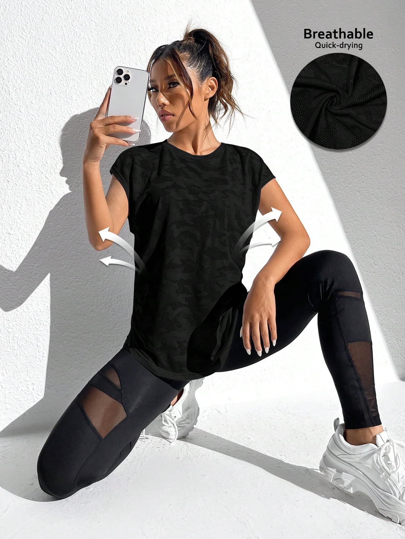 Solea Cove Mesh Insert Sports Tank Top For Chinese New Year Workout Tank Top Gym Women Shirts