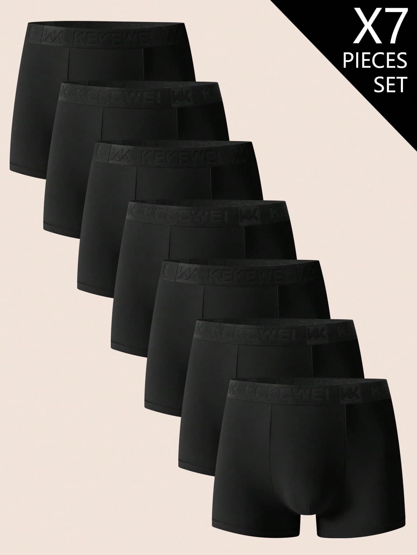 SHEIN 7pcs/Set Men's Comfortable Boxer Briefs
