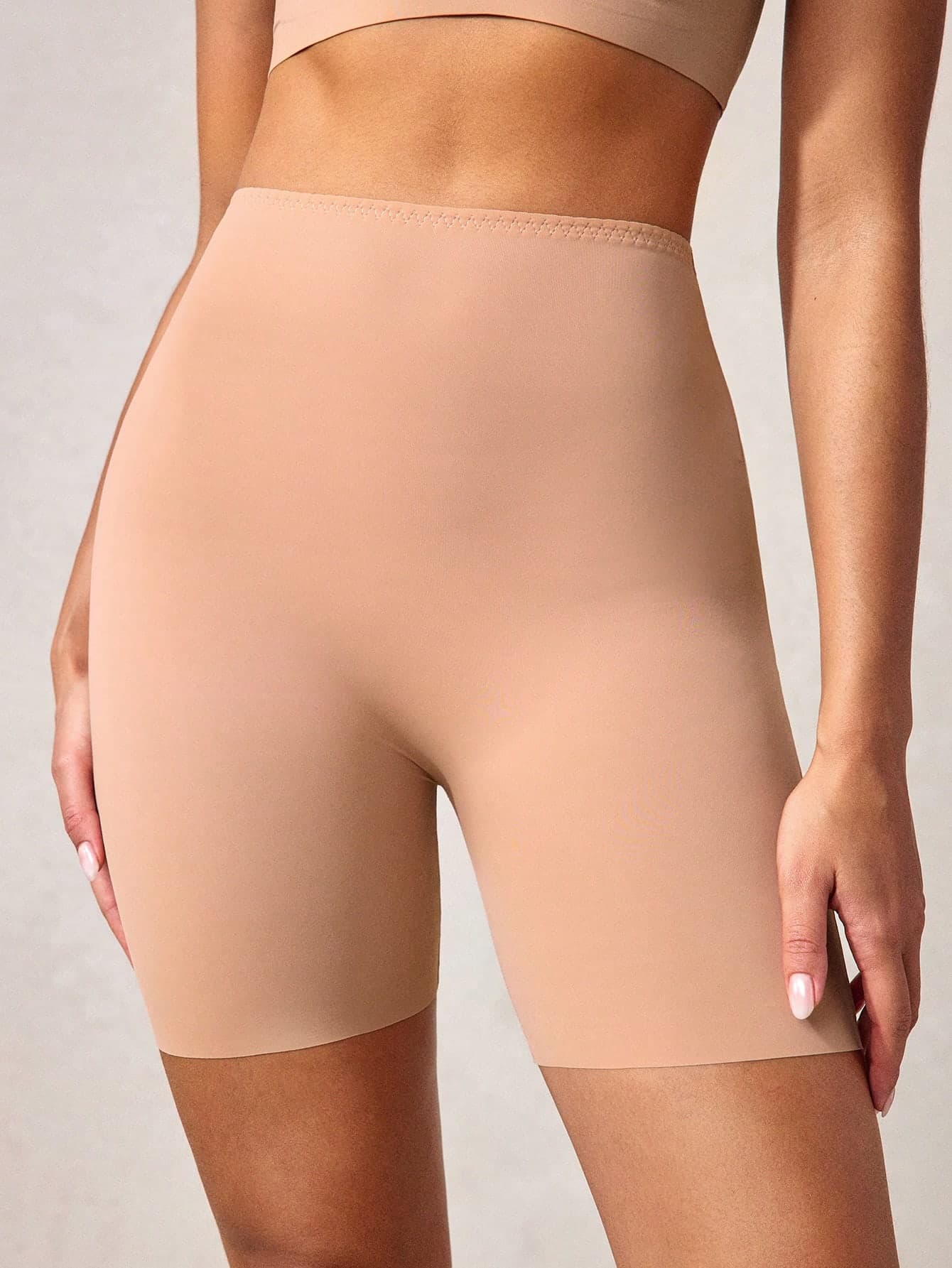 Veilyse Solid Color High Waist Seamless Shapewear Shortsfor Summer