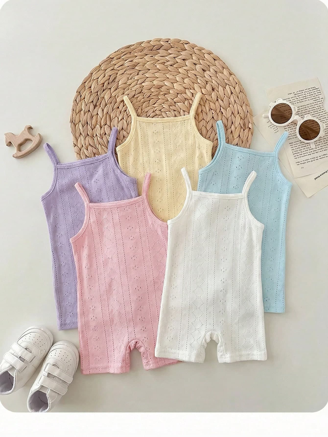 Baby Girl Solid Color Casual Romper Baby Rompers Unisex Baby Clothes Romper For Baby Baby Summer Clothes