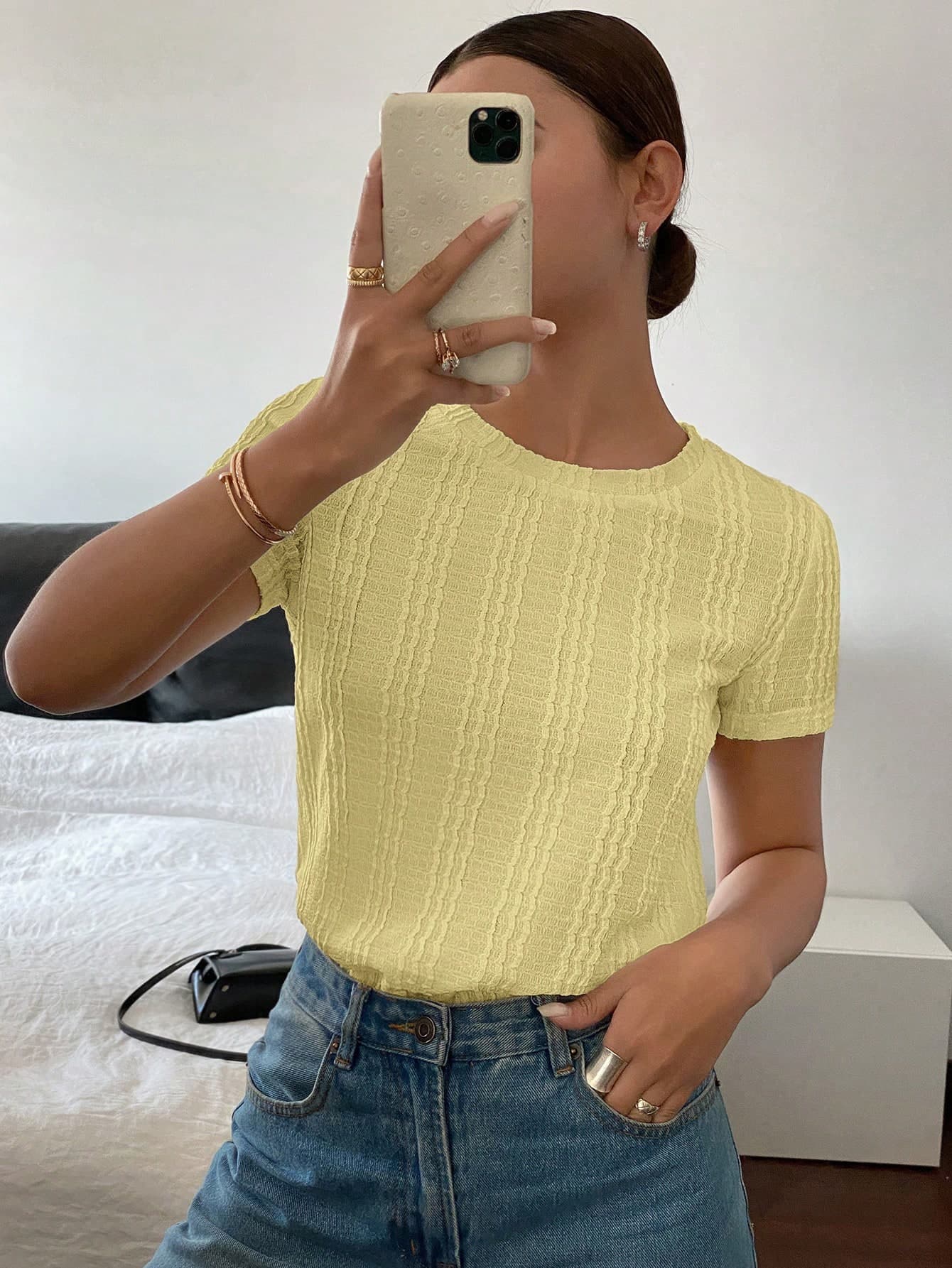 Siren Gaze Women's Casual Solid Color Short Sleeve T-Shirt, Summer,Summer Top