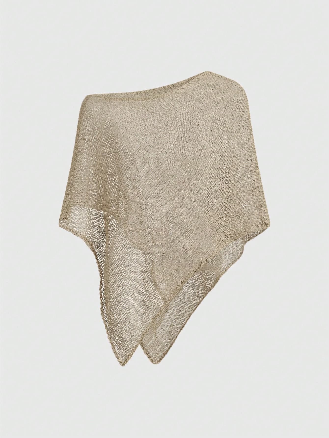 ROMWE Hippie Loose Hollow-Out Knit Blouse For Women, Suitable For Beach Vacation