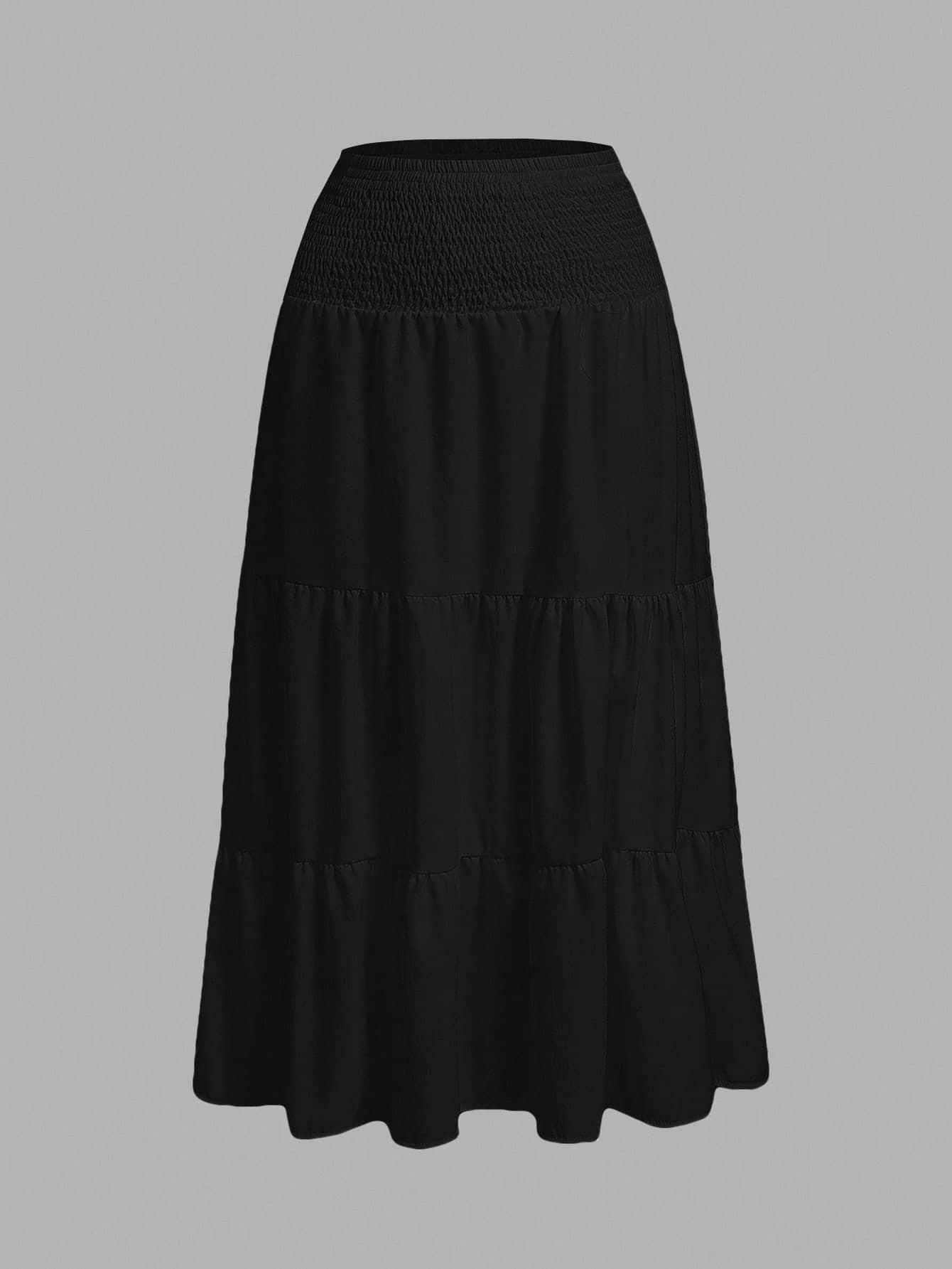 SHEIN MOD Women's Solid Color Minimalist Casual Skirt