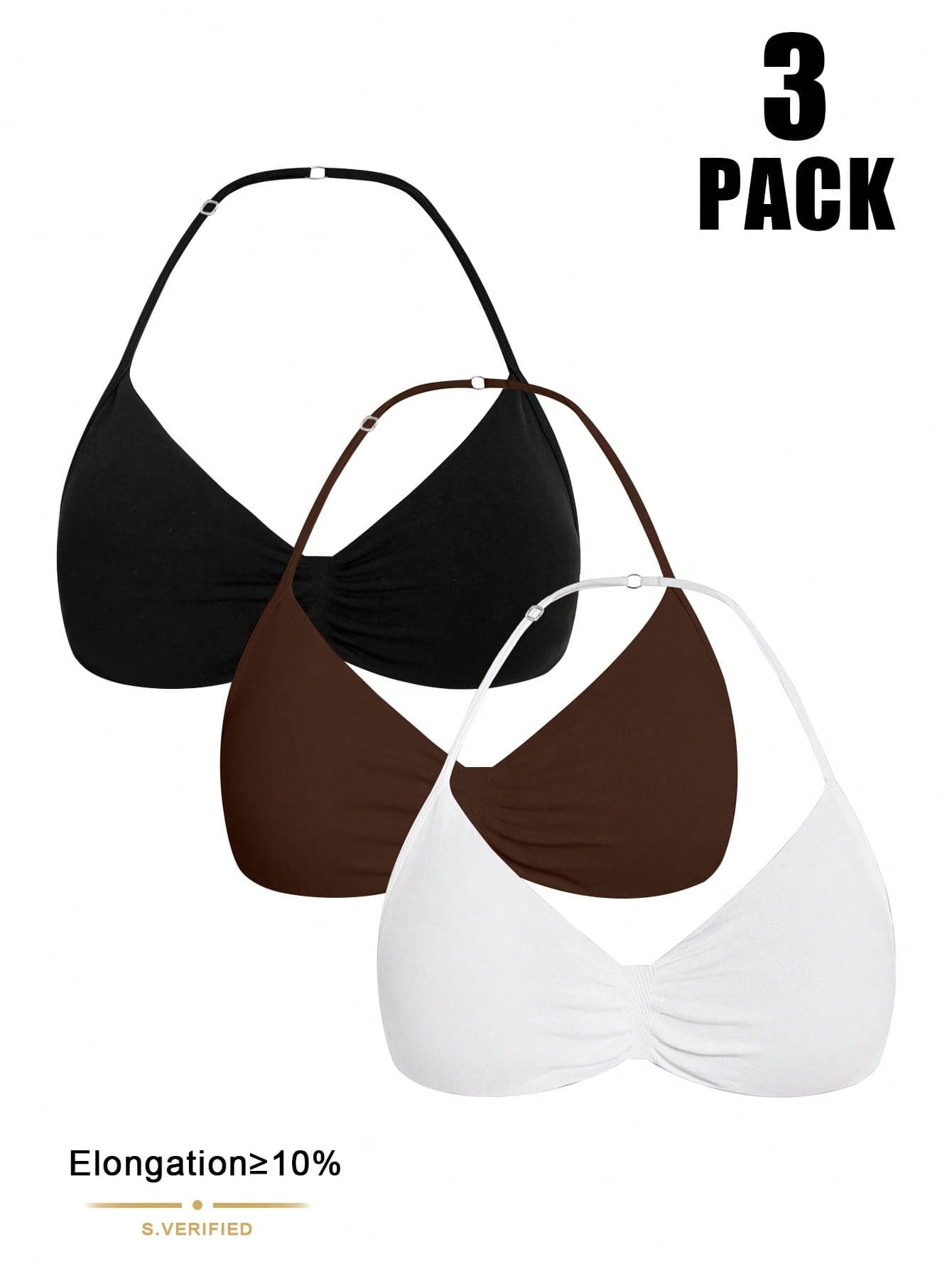 Velisys Velisys Minimalist Seamless Racerback Sports Bra For Women