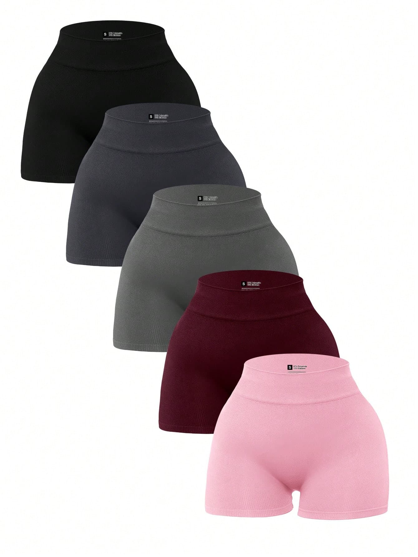 Velisys Velisys Women's Solid Color Casual Fitness Shorts