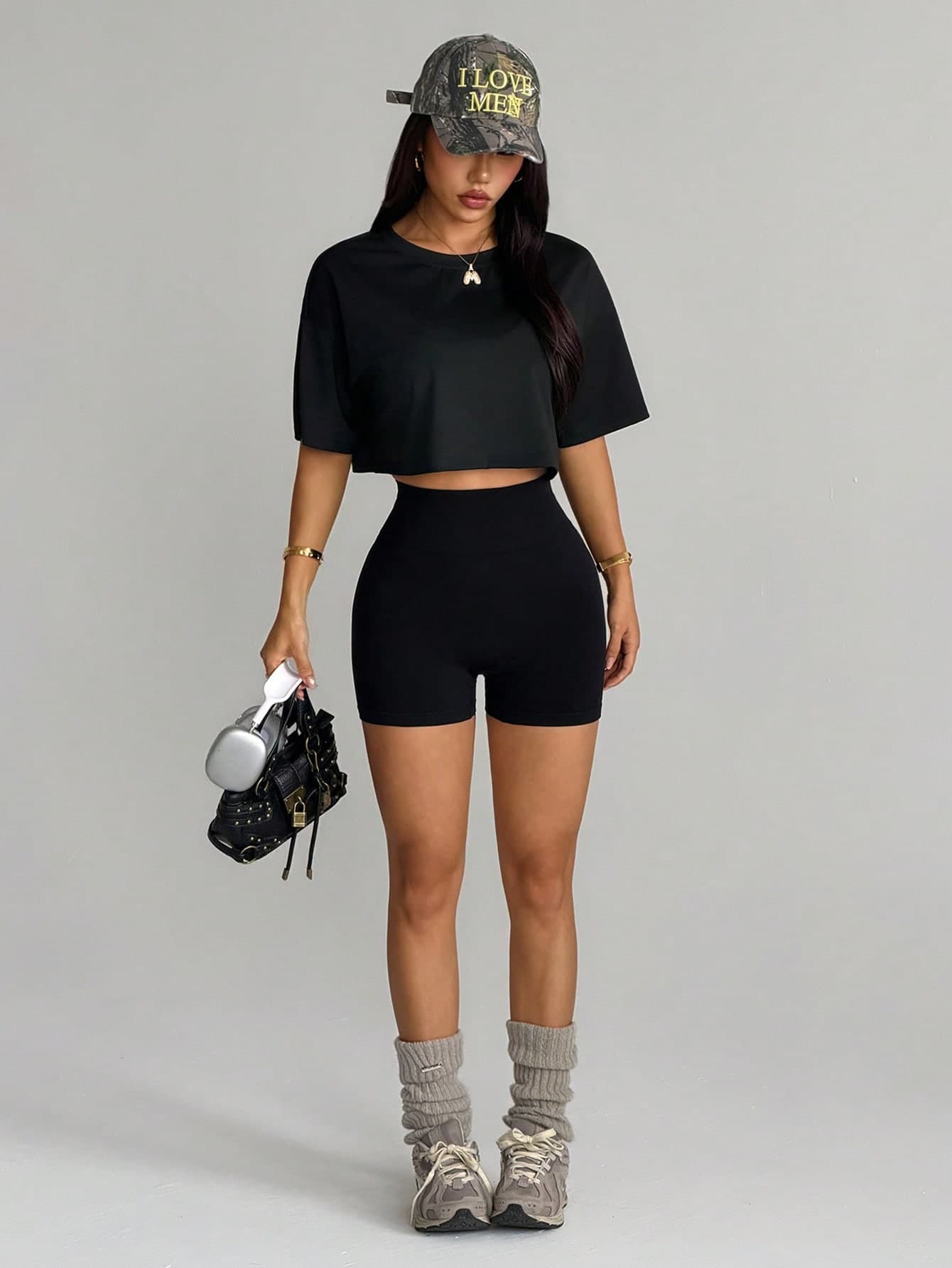 Dewbera Dewbera 3PCS/1 Set Black Short Sleeve Jacket, Seamless Bra, And Shorts Women Outfit Summer Women's Casual Active Crop Top Outfits 3 Piece Gym