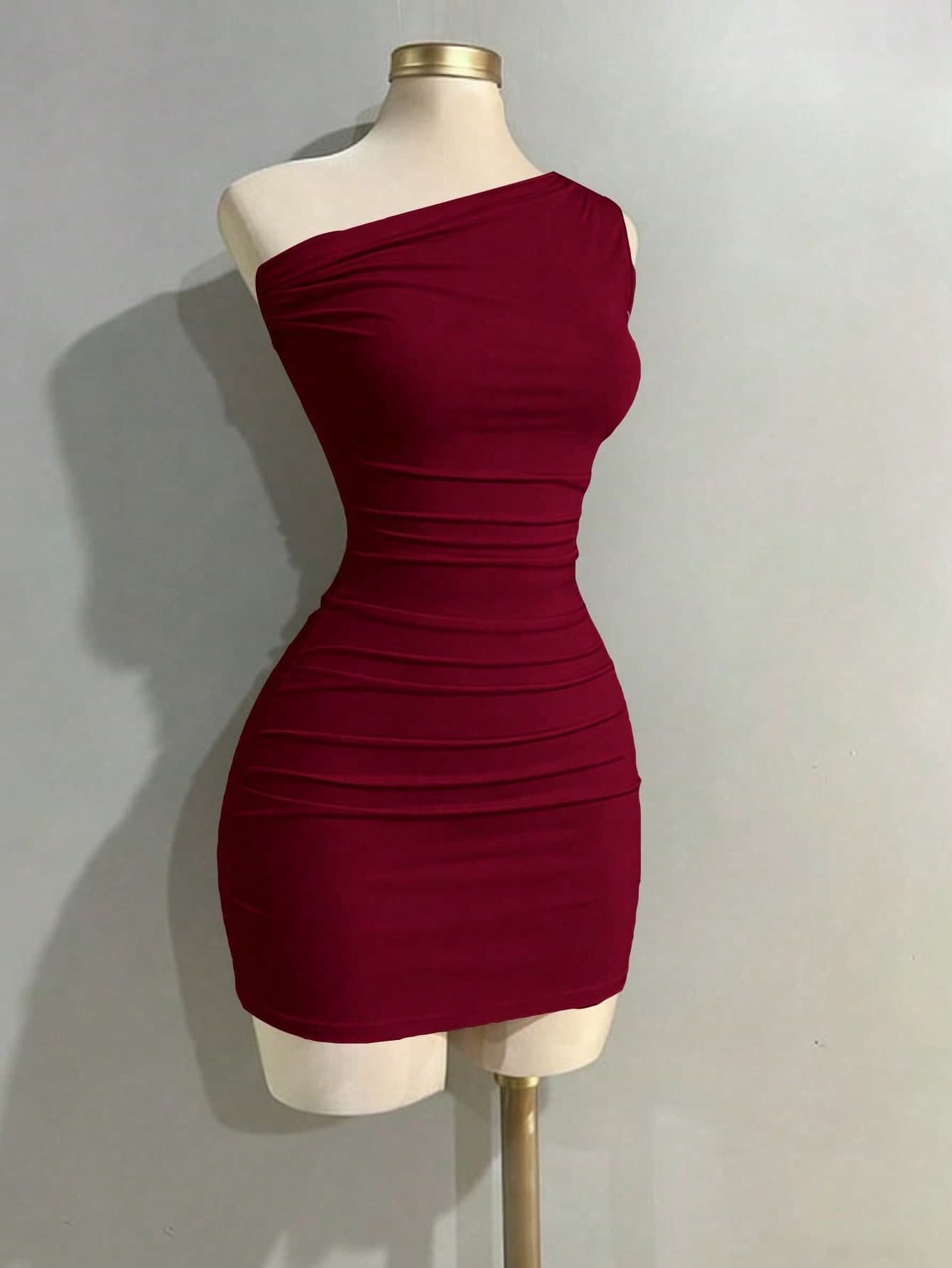 Elamini New Spring/Summer Women's Retro Sexy Slim Fit Comfortable Casual Pink Dress, Versatile