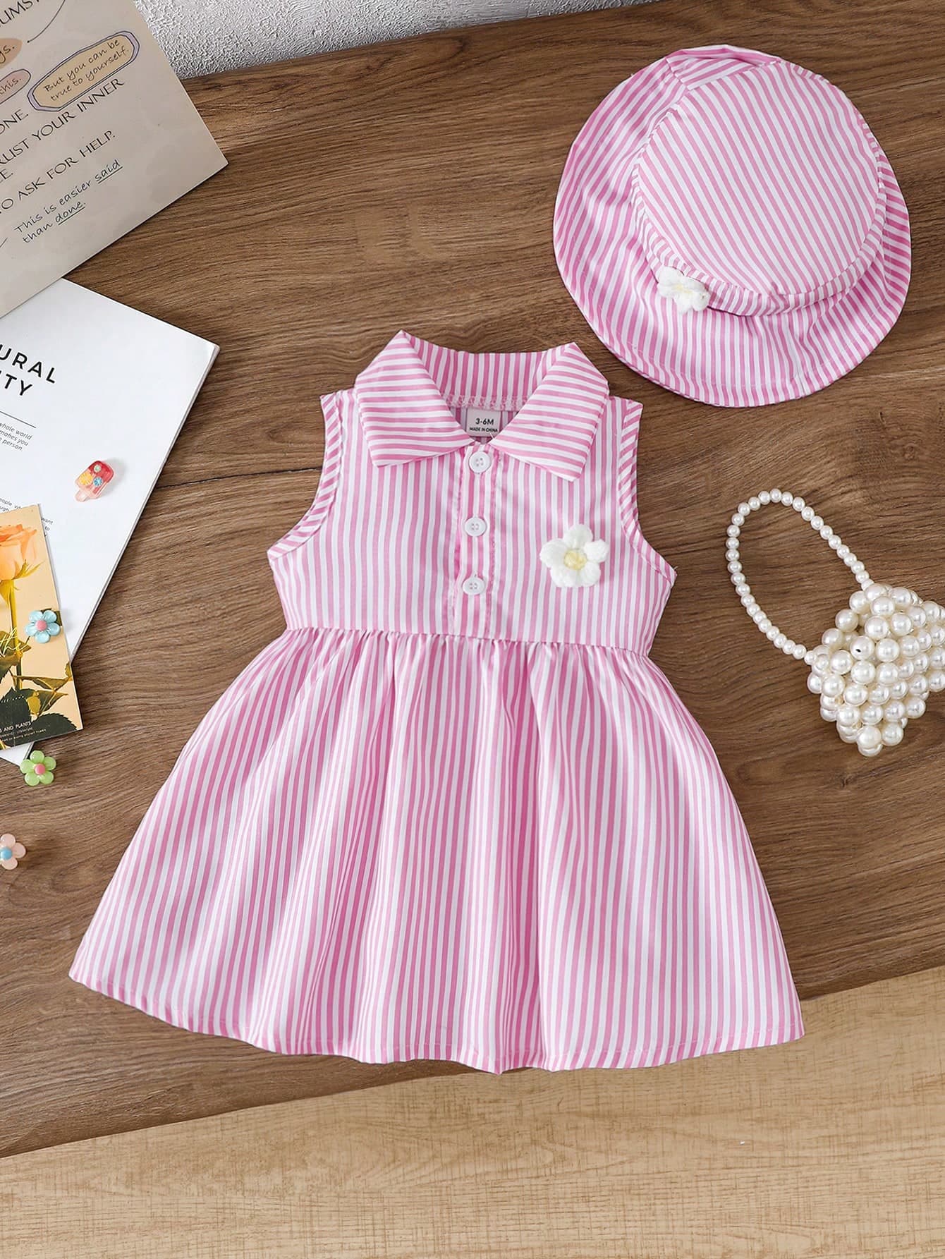 SHEIN Girls Hooded Dress, Fashionable Children Summer Dress