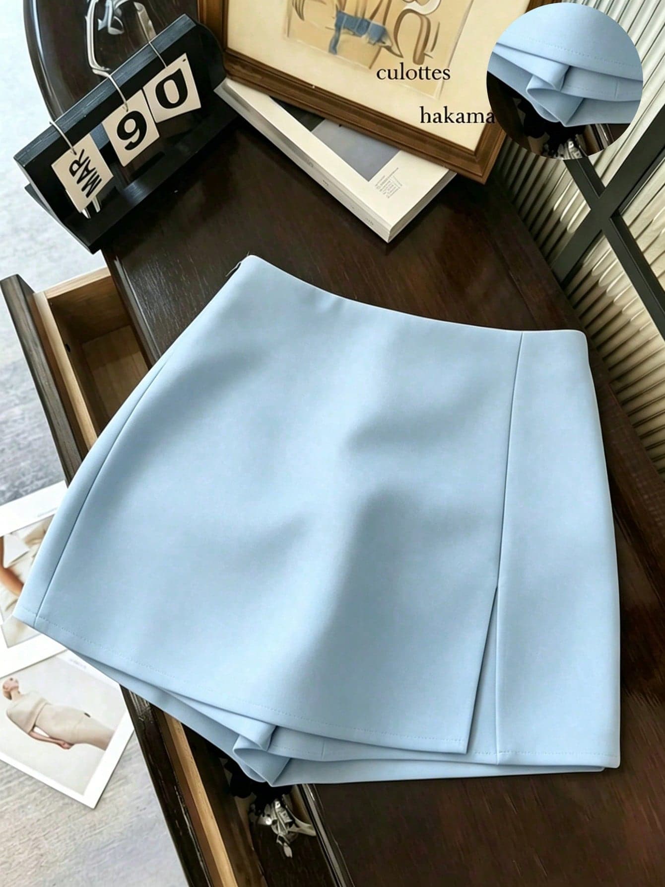 Franclia Petite Women's Fashion Casual High Waist Split Hem Shorts, Versatile For Spring, Summer, Autumn And Winter ,Petite Women