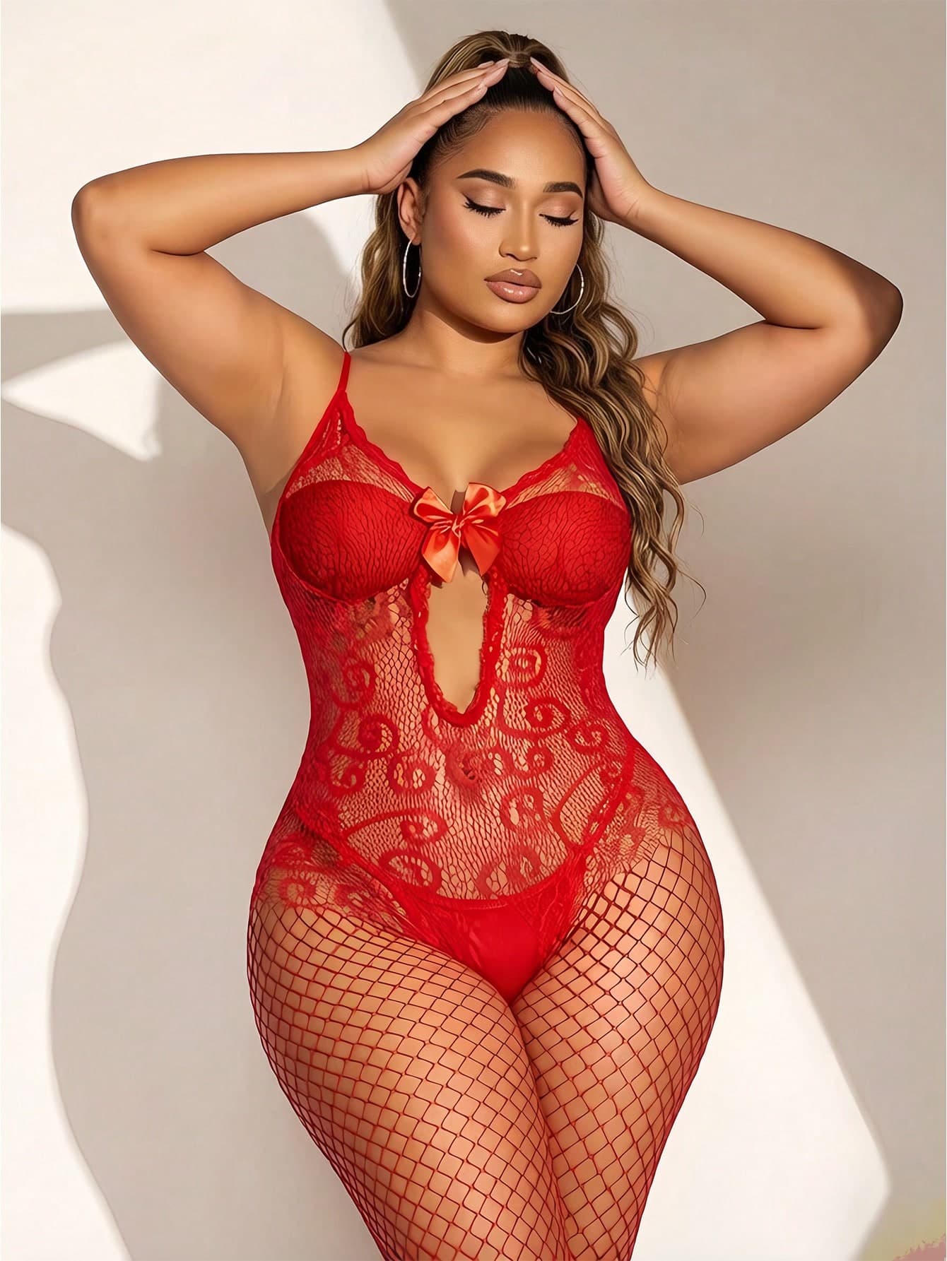 SpicyHot Plus Size Sexy Bodystocking, Lingerie Set For Women,Adult ,Honeymoon,Hot,Date Night, Fishnet Sexy Outfit