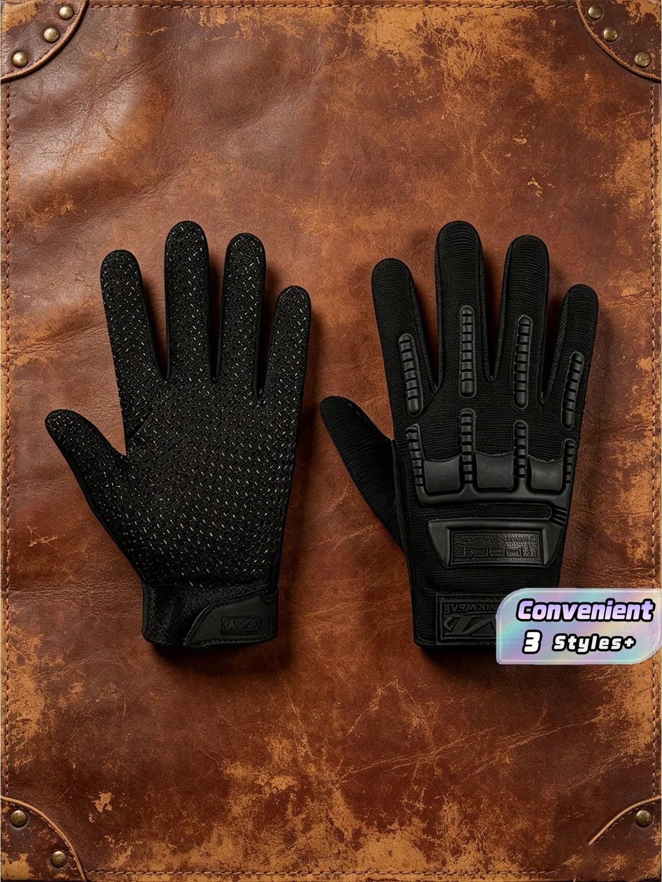 1 Pair Tactical Gloves, Touch Design, Fitness Protection, Full Finger Gloves For Sports, Motorcycle Riding, Hunting, And Walking.