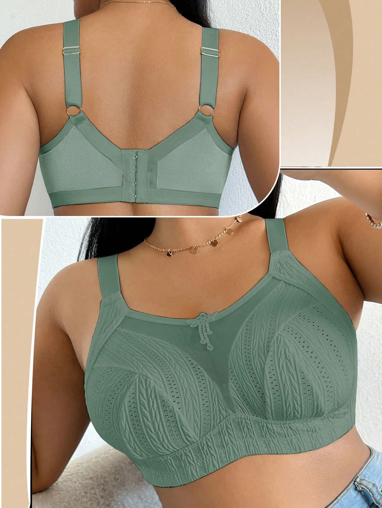 DesireSculpt Plus Size Wireless Bra