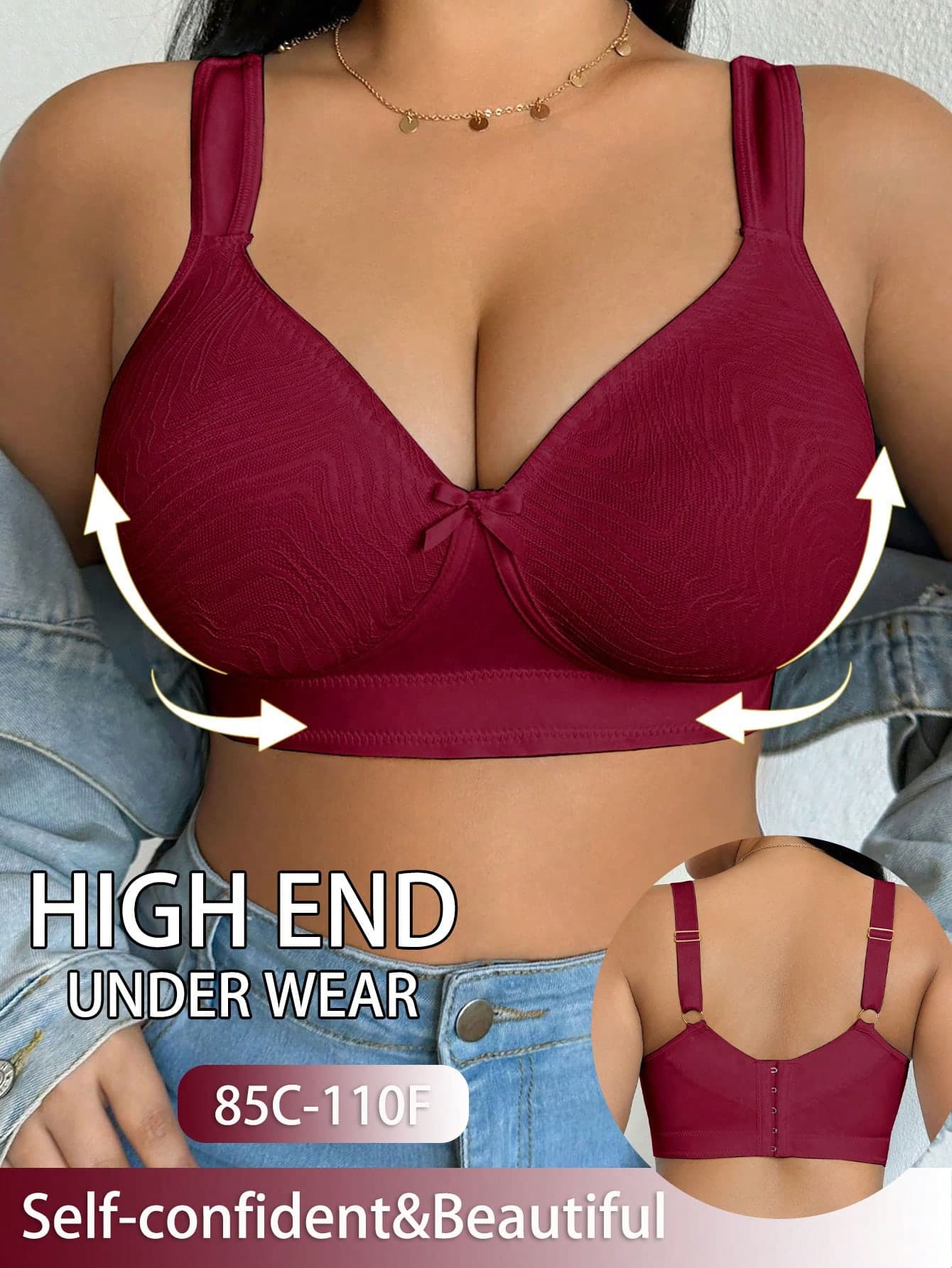 DesireSculpt Plus Size Wireless Bra