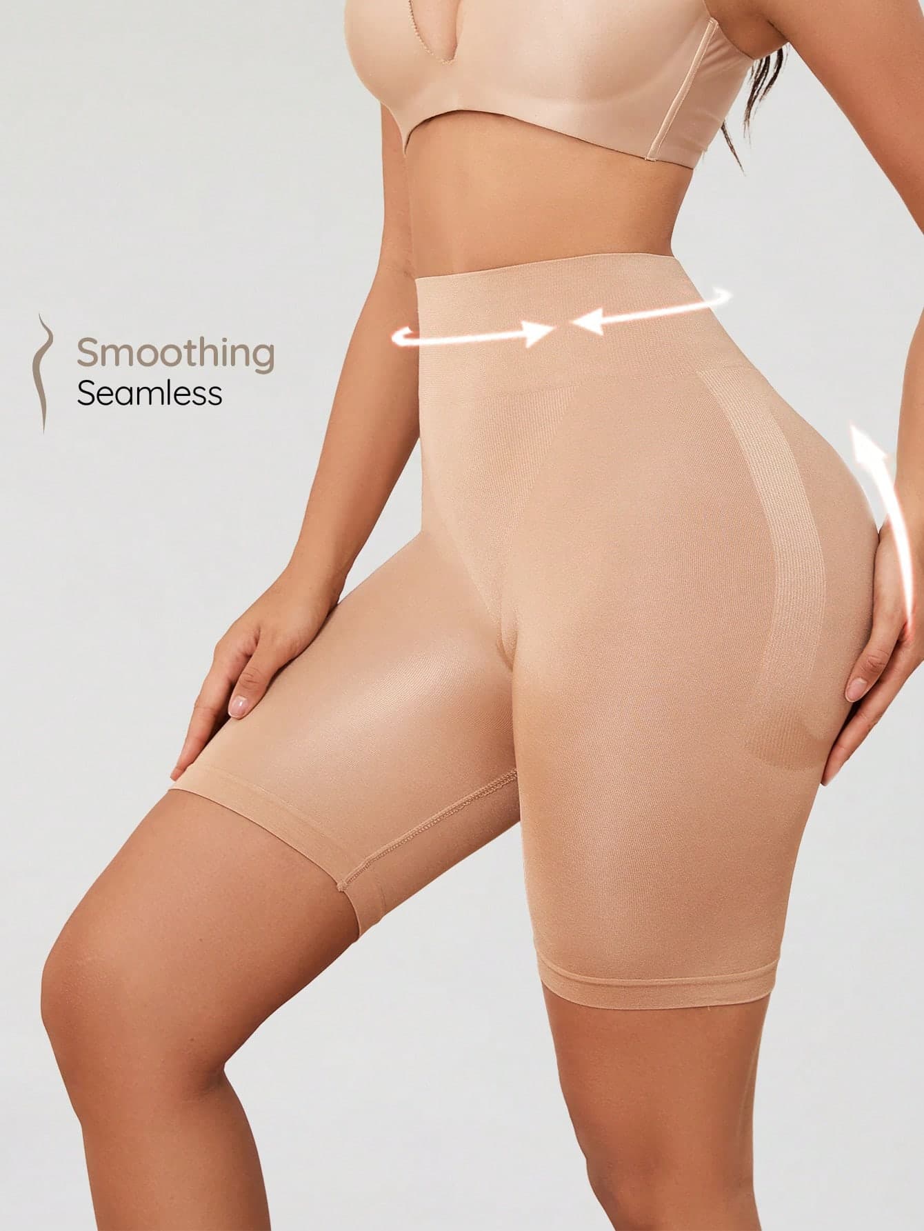 SHAPORA Women Solid Color High Waist Body Shaping Panties