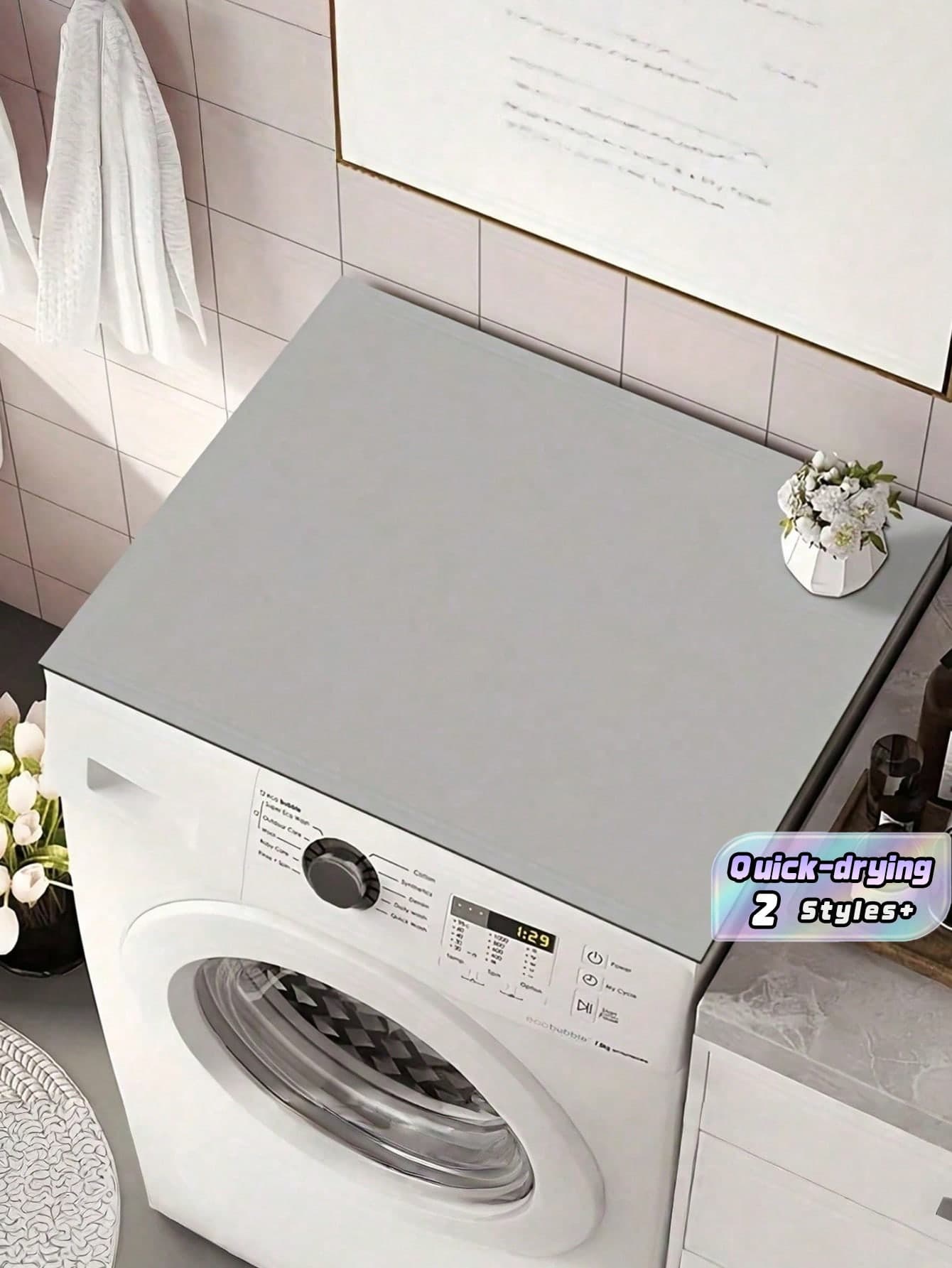 1PC Washer Dryer Top Protector Mat, Diatomaceous Earth, Super Absorbent & Quick-Drying, Gray | For Home/Office/Travel/Storage/Bag