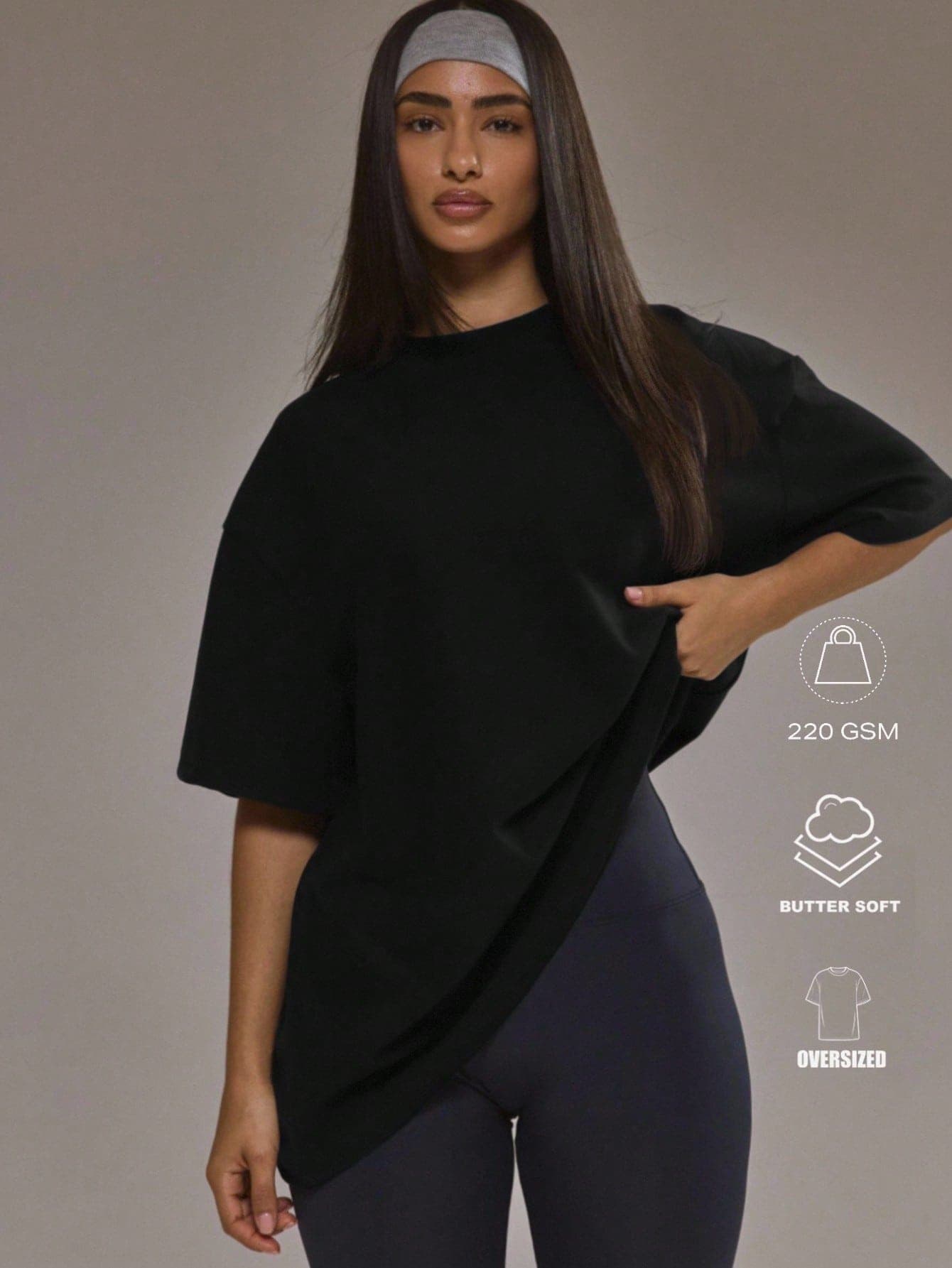 Musera Sport Oversized Soft Touch Fleece T-Shirt Padel Winter Activewear Sport Gym Workout Summer
