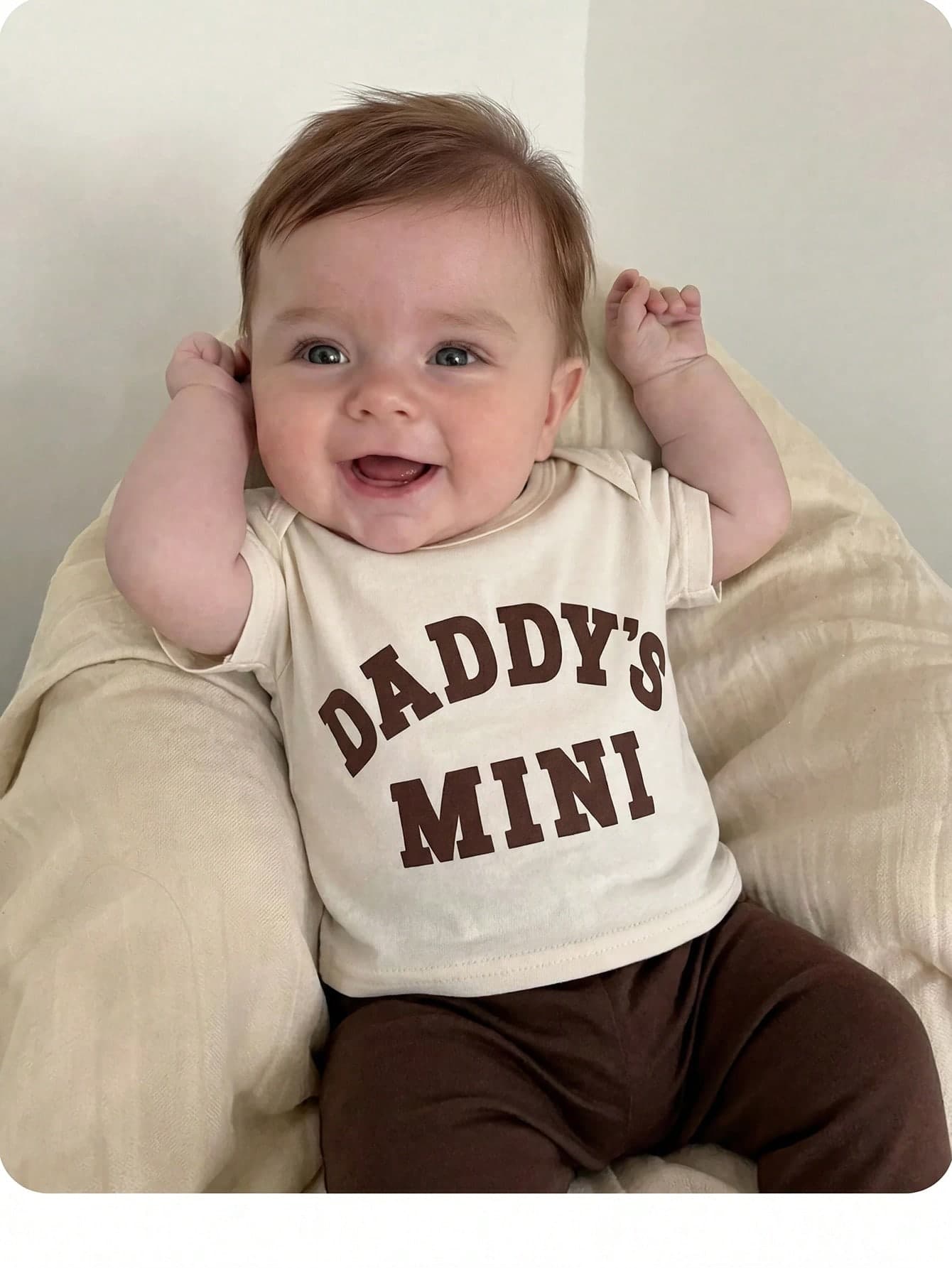 Newborn Baby Girl Cute Casual Knit Letter Print Short Sleeve T-Shirt & Elastic Waist Pants Set