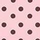 Pink brown polka dot