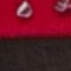 Rivet red edge black socks
