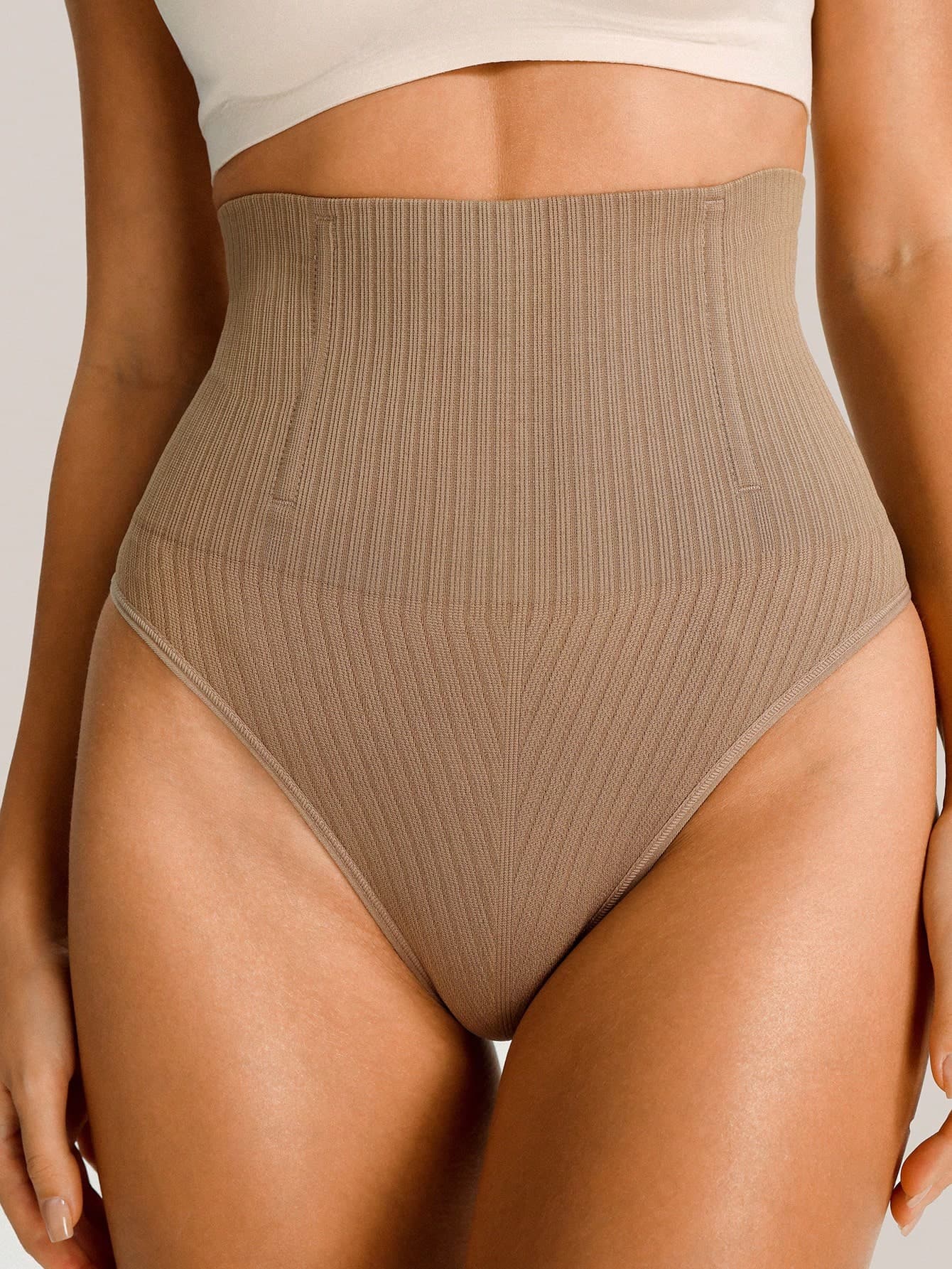 Barelissa Women's Solid Color High Waist Shapewear Panty