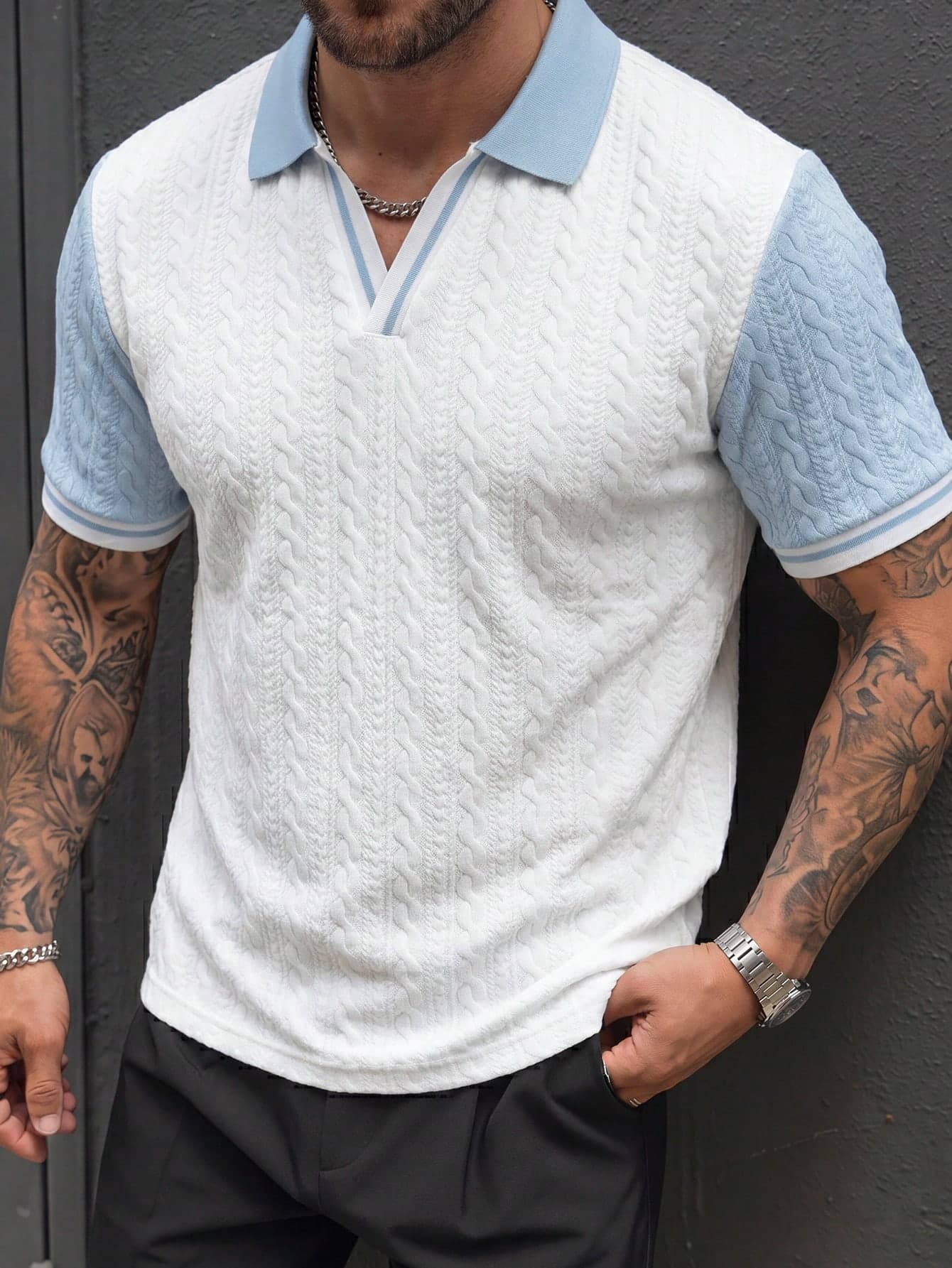 Manfinity CasualCool Men's Regular Shoulder Short Sleeve Summer Polo Shirt, Ceremony