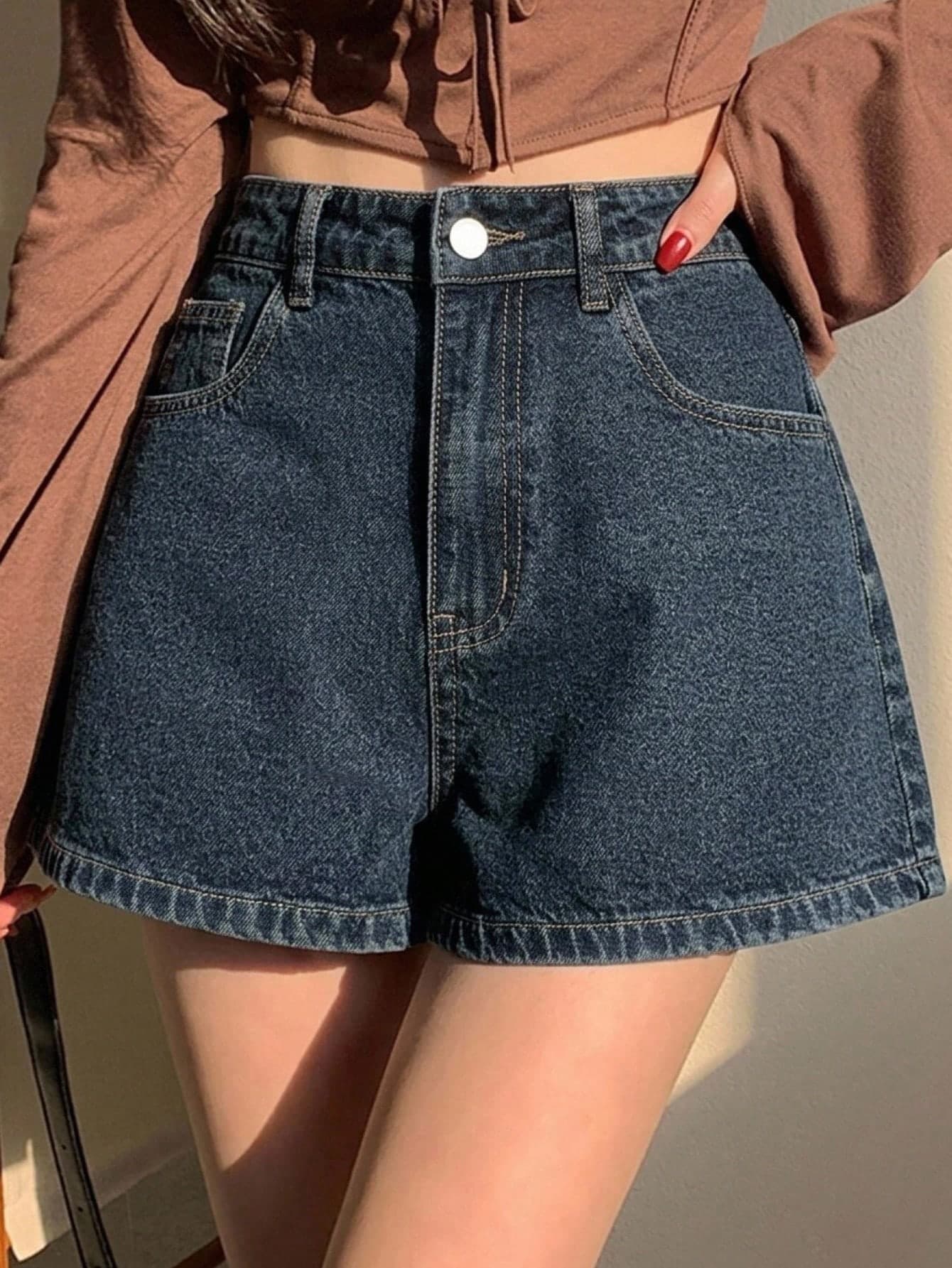 DAZY Women's A-Line Denim Casual Street Style Sexy Hot Pants, Summer Jorts