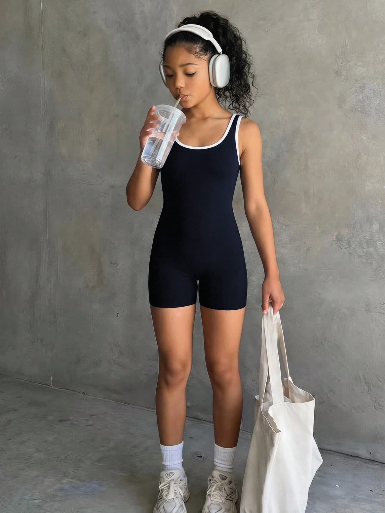 SHEIN Tween Girl Tween Girls Bodysuits & Jumpsuits