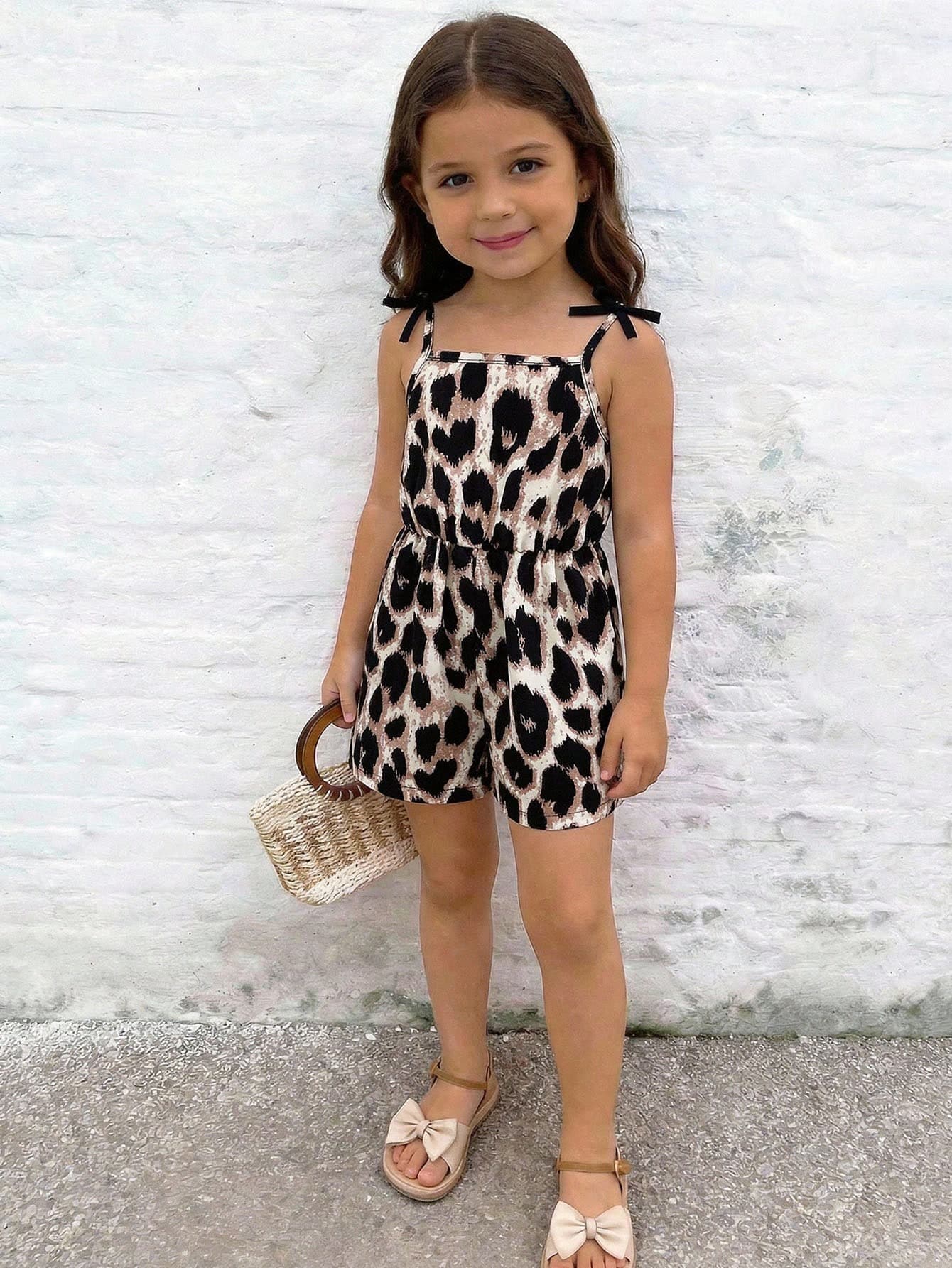 Emery Rose Kids Emery Rose Kids Kids Young Girl Woven Ditsy Floral Camisole Romper