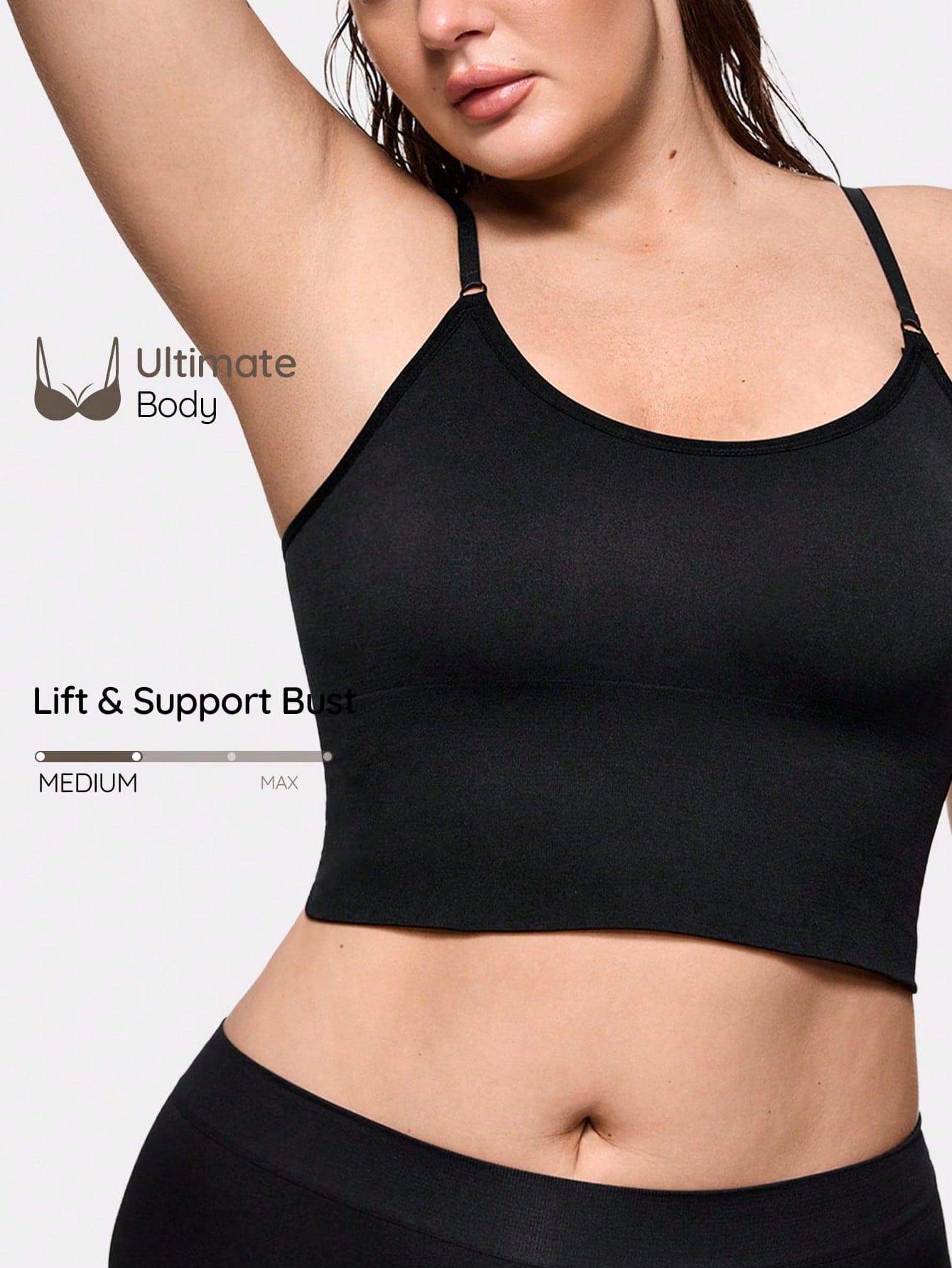 SHAPORA 2026 Hot Selling Women's Seamless Minimalist Solid Color Comfortable High-Quality High-Value Portable Plus Size Bra, 1pc
