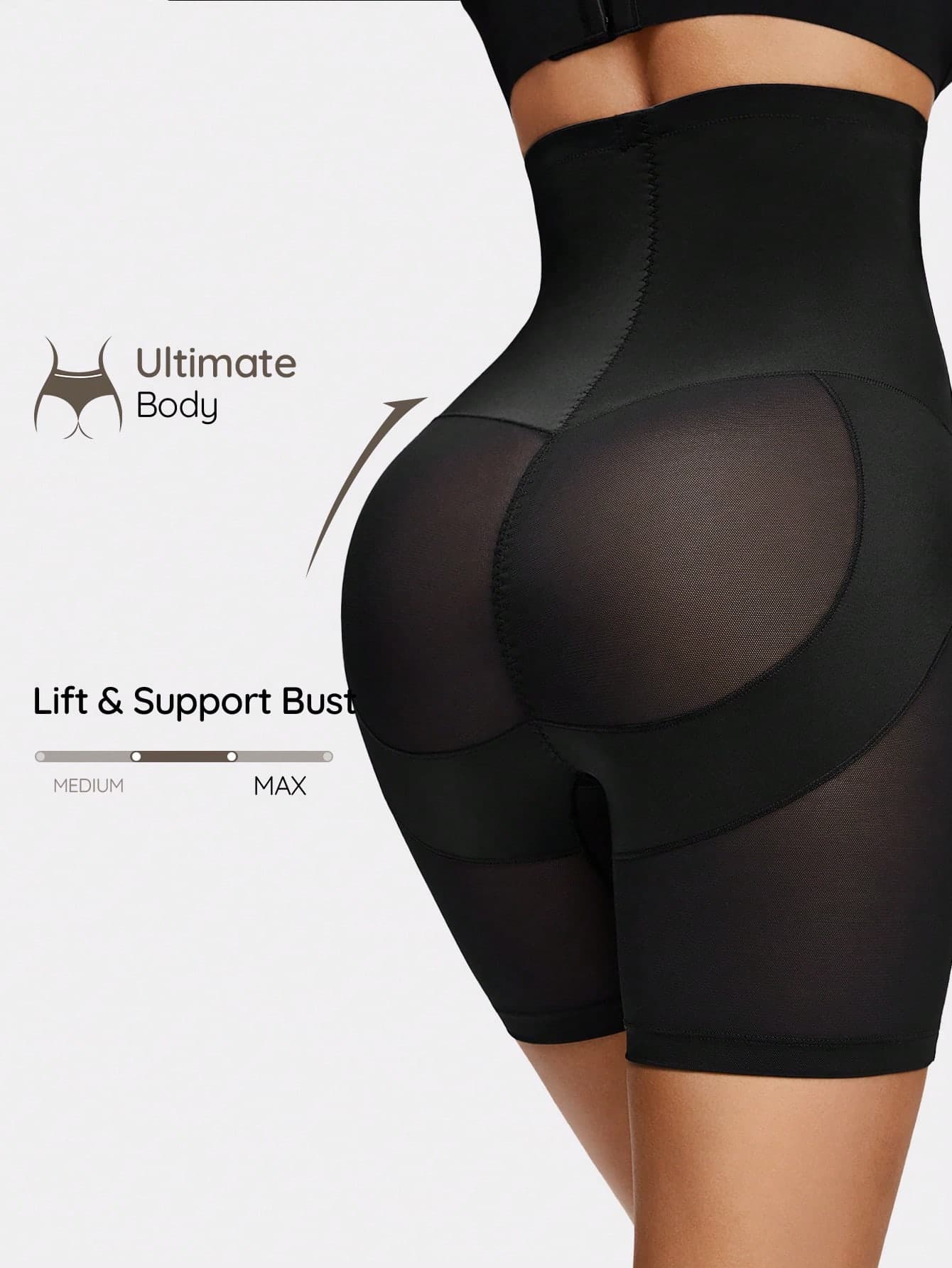 SHAPORA 1pc Women's High Waist Slimming Shaping Shorts, Casual & Sports Wear