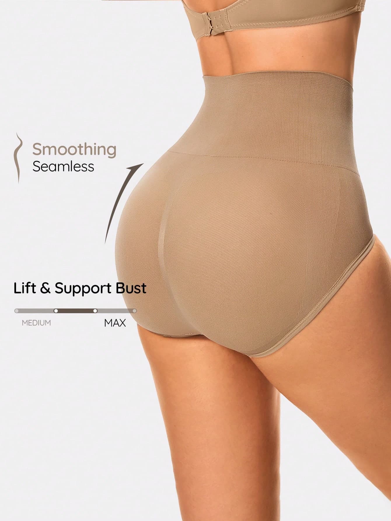 SHAPORA High Waist Elastic Abdomen Control Butt Lifting Body Shaping Leggings, Panty