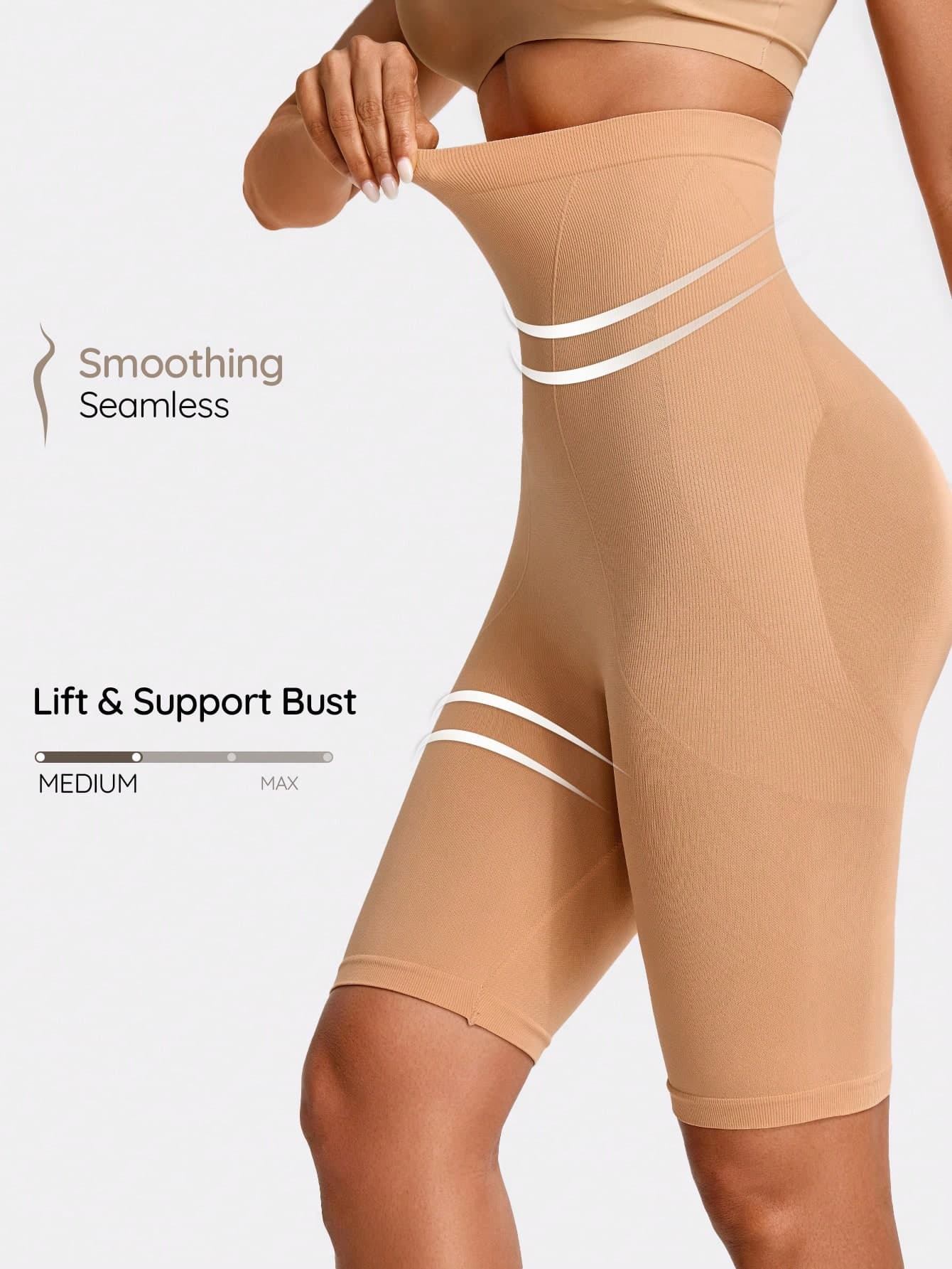SHAPORA Ladies' Solid Color Body Shaper Pants