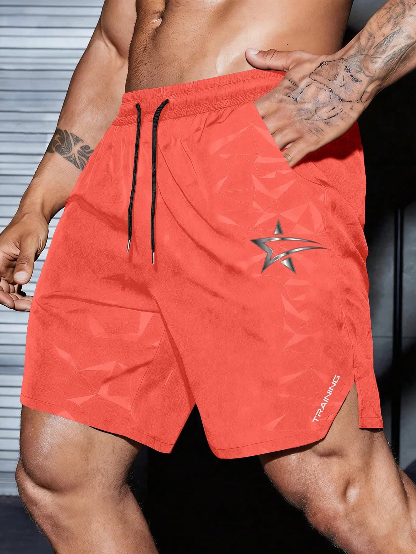 Acti Log Men's Drawstring Waist Pocket Casual Daily Travel Sports Shorts, Gym