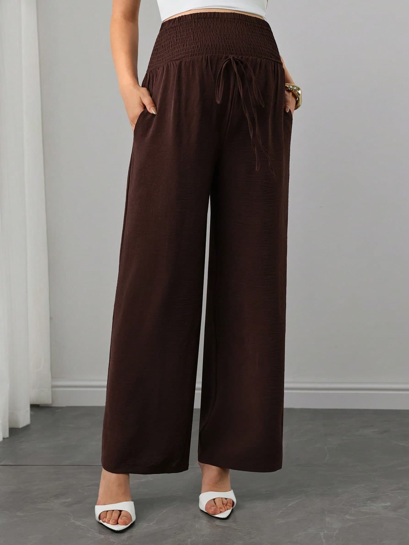 Momance Maternity Casual Versatile Commute Solid Color Pants Fall Fall