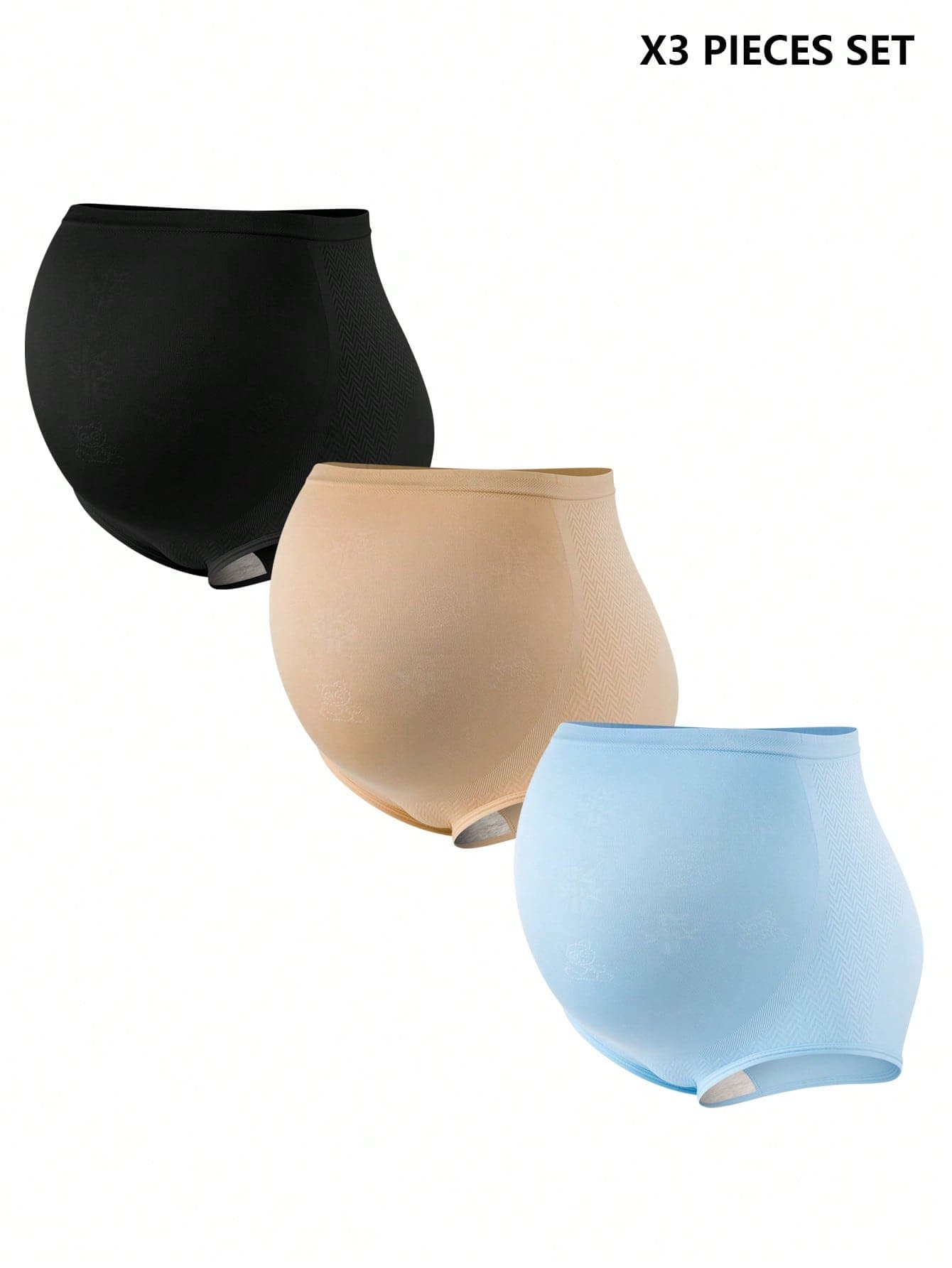 Moonlight&Mama High Waist Seamless Maternity Panties (3pcs/Pack)