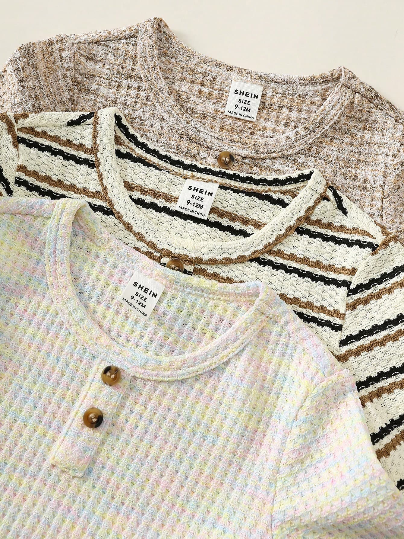 SHEIN 3PCS Baby Boys Tops