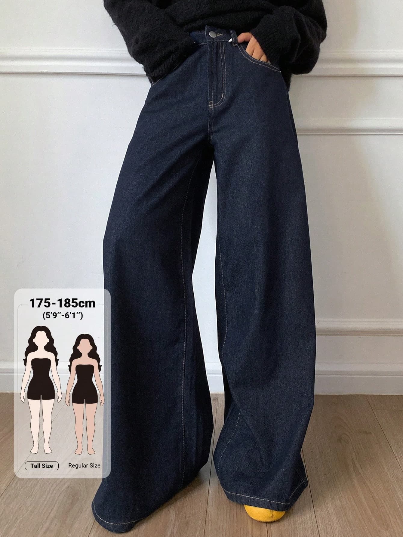 Livesso Tall Women's Regular Waist Casual Straight Leg Jeans Summer