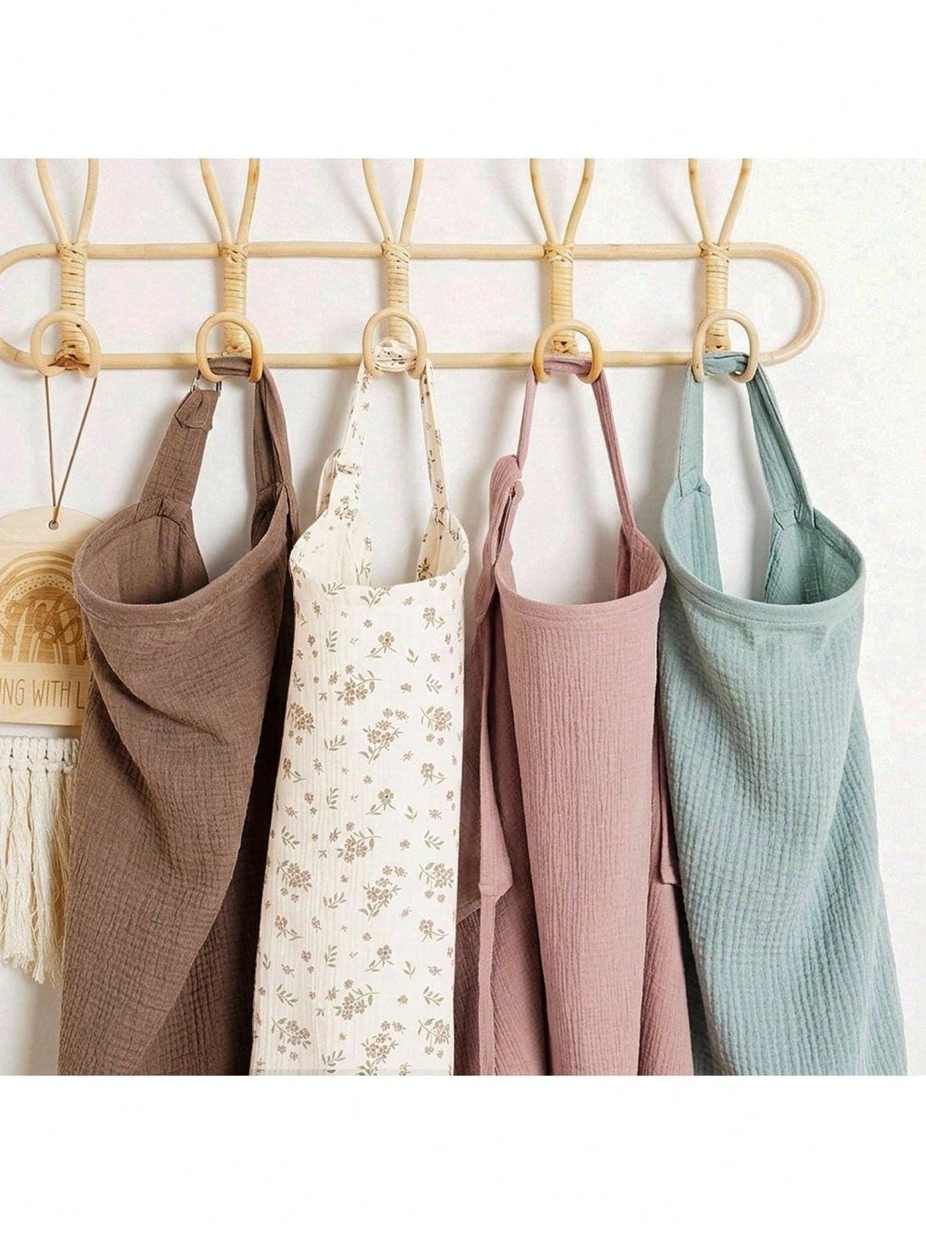 Nursing Cover, Discreet Breastfeeding Cover, Arched Neckline Design, Lightweight & Breathable, Can Be Used As Nursing Apron, Multi-Purpose Car Seat Canopy, Stroller Cover, Adjustable & Comfortable