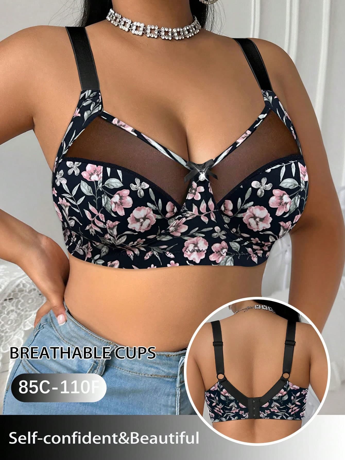 Bare Chapter Plus Size Wireless Bra, 1pc